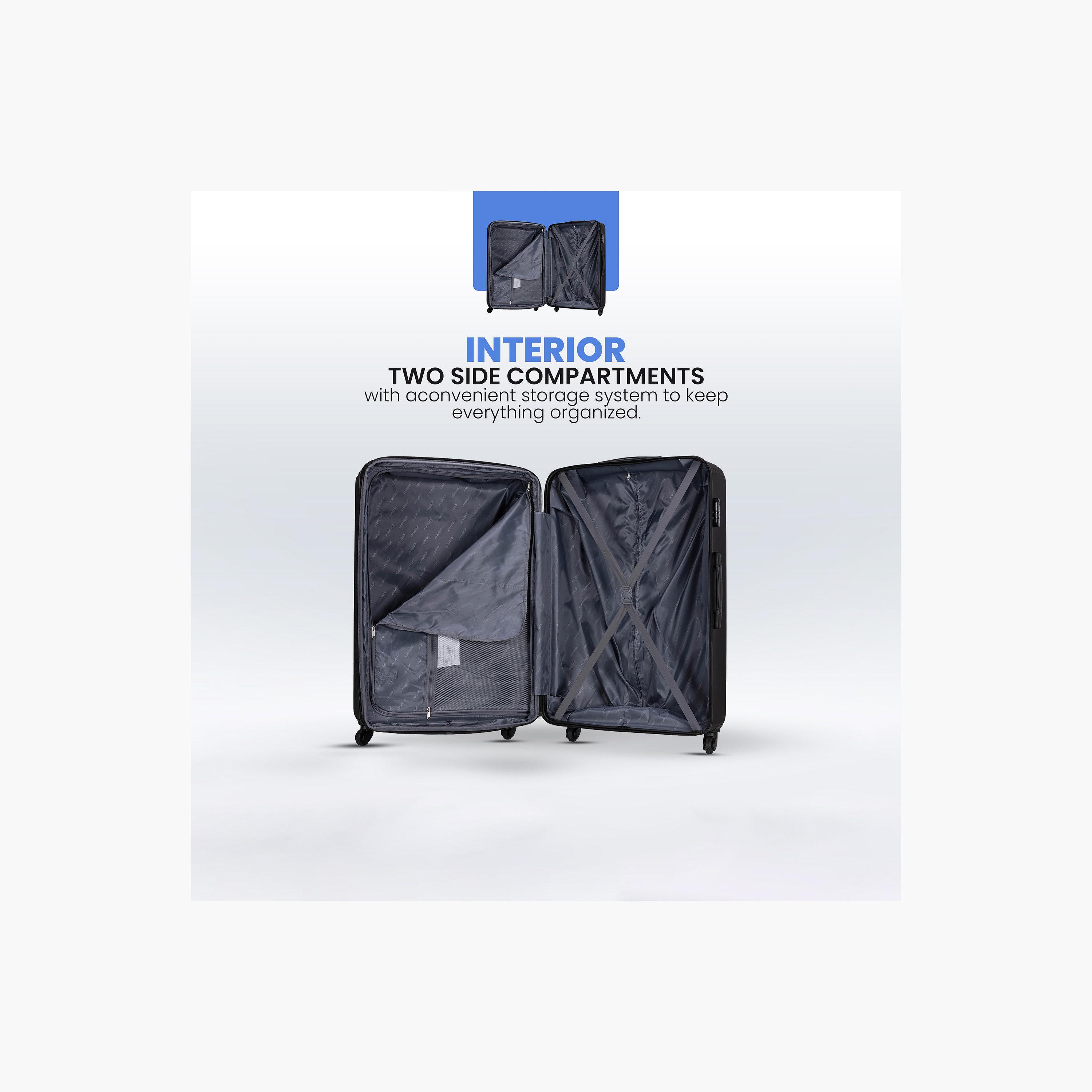 Stargold Set of 3 ABS Hard Sided 4-Wheeler Spinner Trolley Bag with Combination Lock-travel-luggagesandbags-luggage-image-2