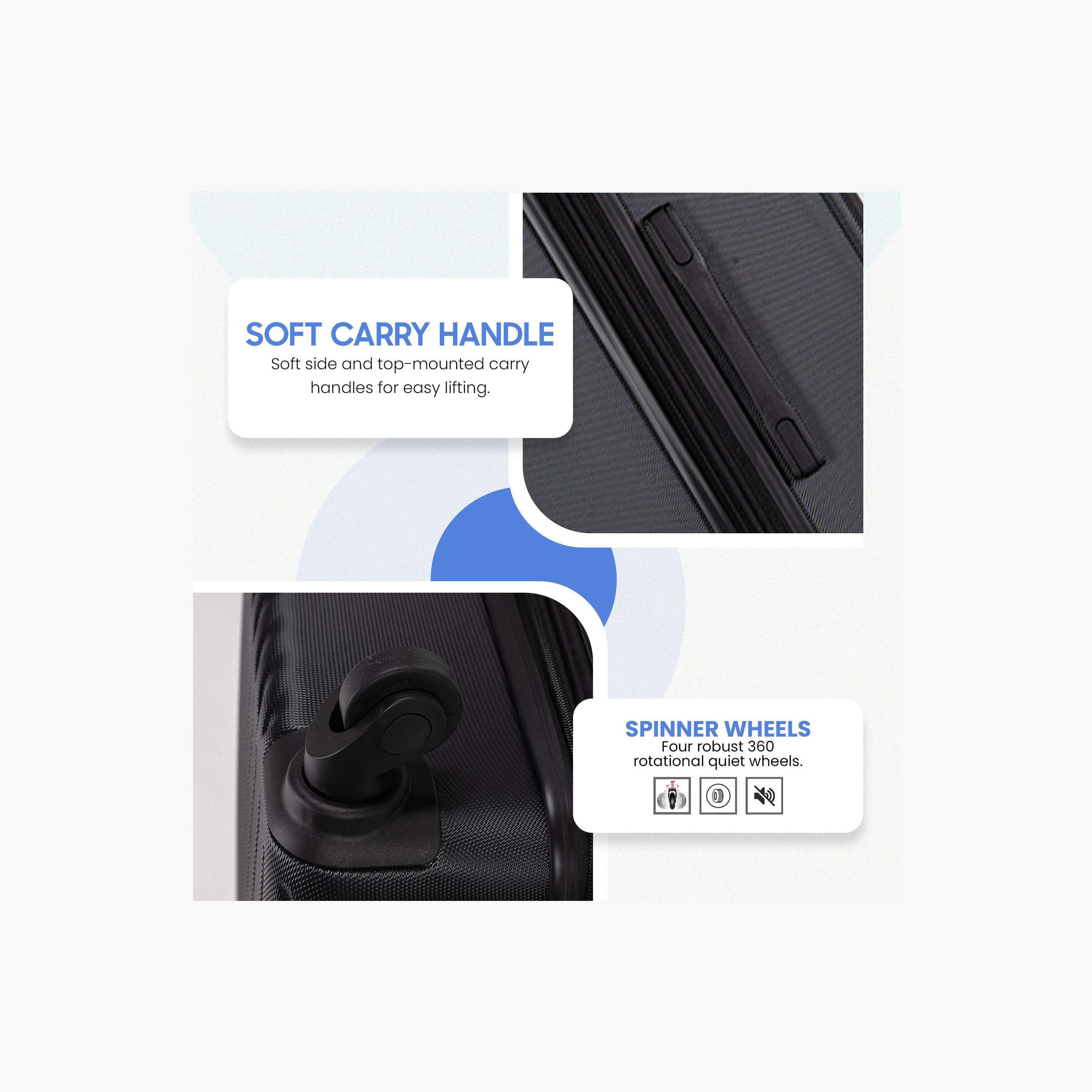 Stargold Set of 3 ABS Hard Sided 4-Wheeler Spinner Trolley Bag with Combination Lock-travel-luggagesandbags-luggage-image-3