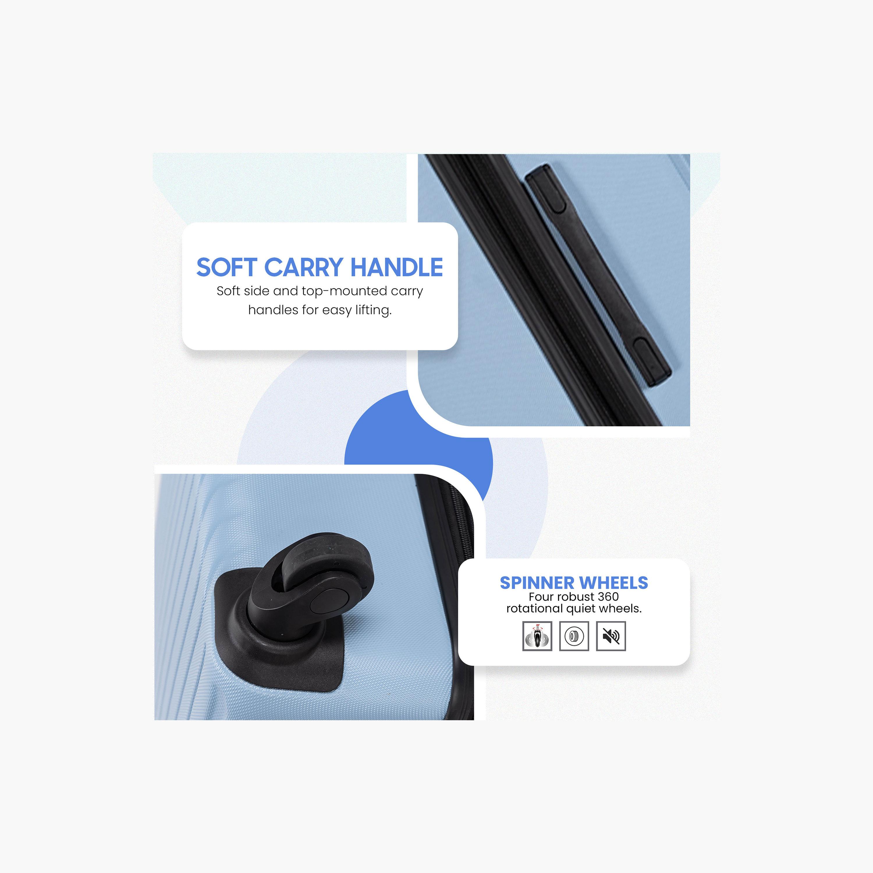 ستار جولد - طقم  3 شنط بعجلات دوارة من مادة ABS جوانب صلبة وأربع عجلات مع قفل رقمي-travel-luggagesandbags-luggage-image-3