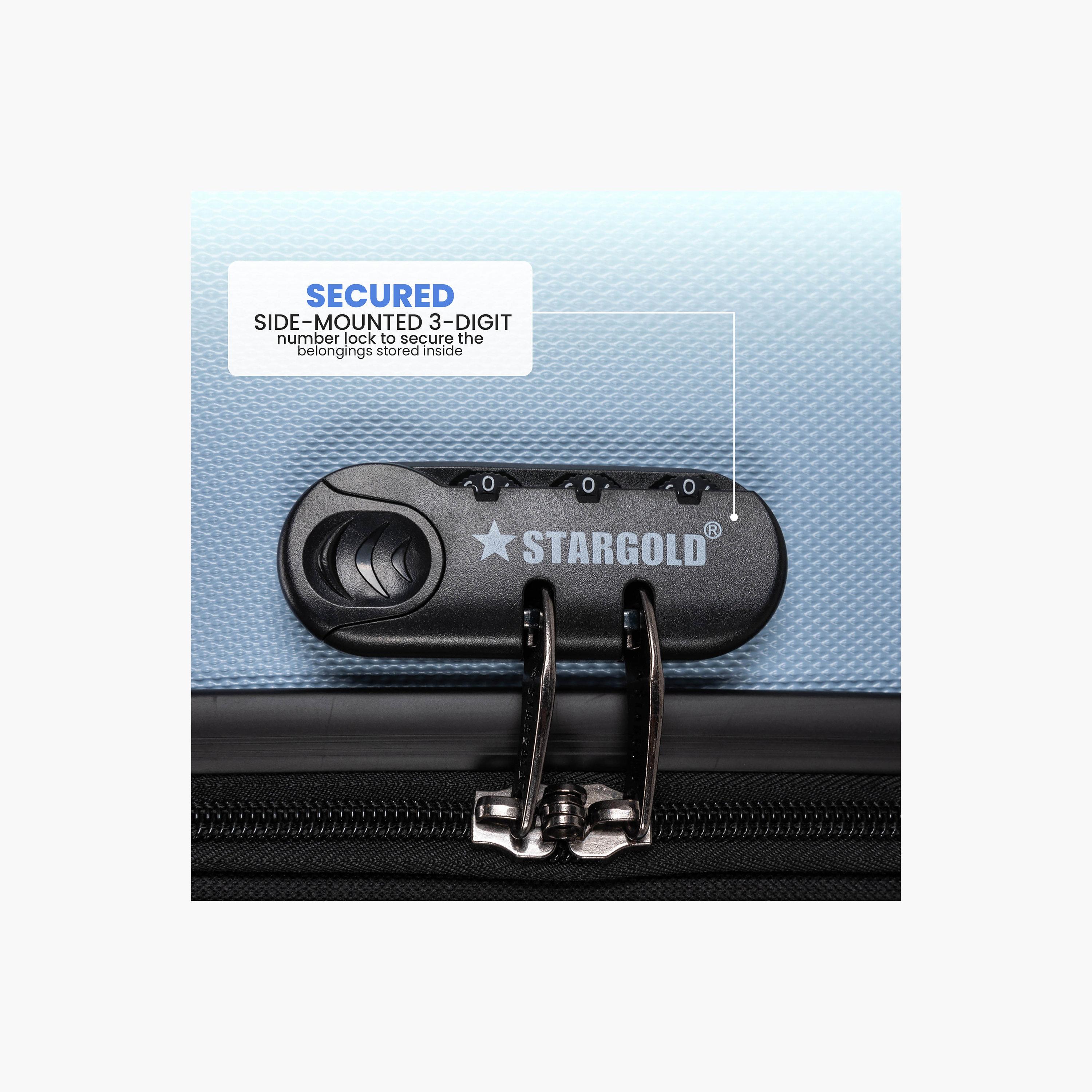 ستار جولد - طقم  3 شنط بعجلات دوارة من مادة ABS جوانب صلبة وأربع عجلات مع قفل رقمي-travel-luggagesandbags-luggage-image-6