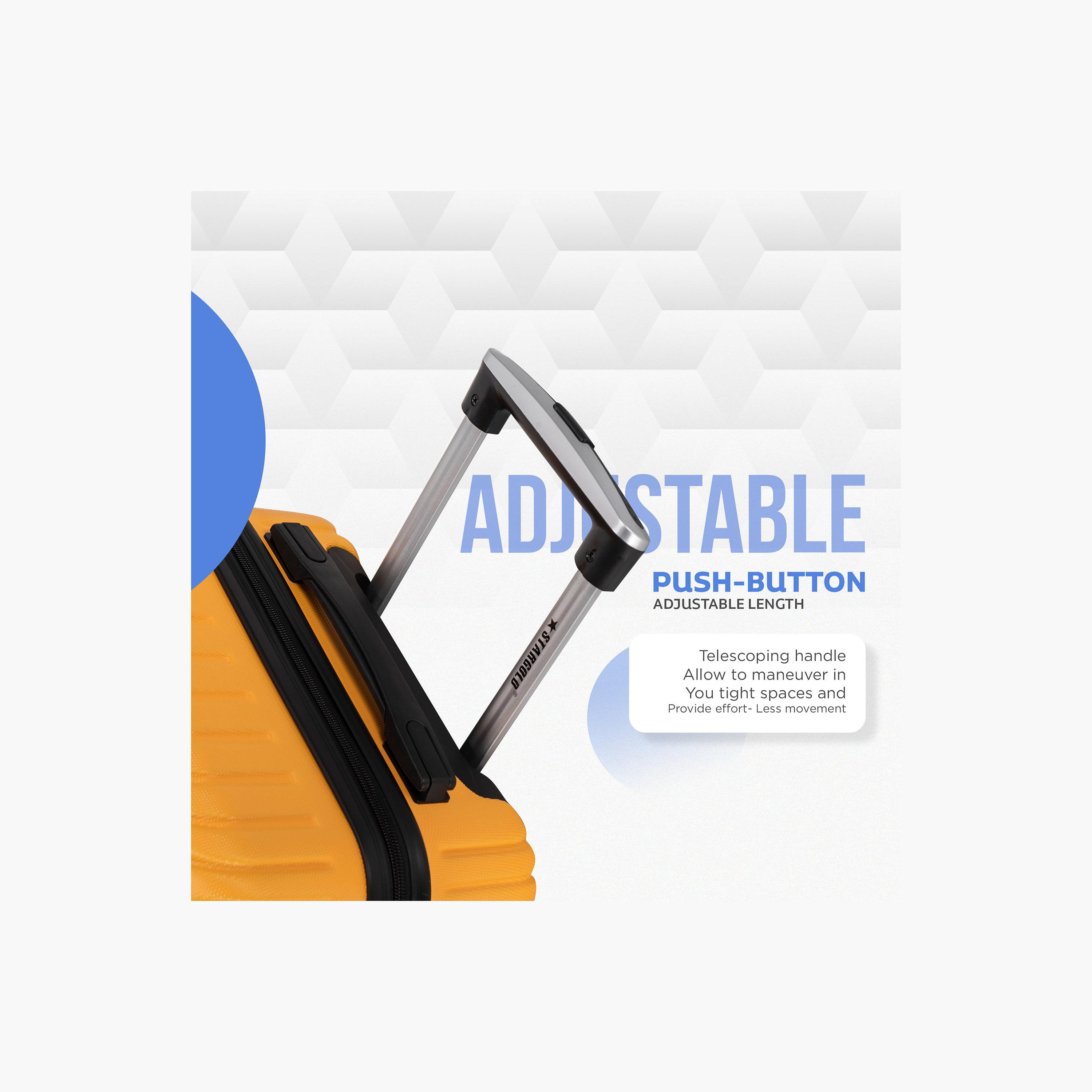 ستار جولد - طقم  3 شنط بعجلات دوارة من مادة ABS جوانب صلبة وأربع عجلات مع قفل رقمي-travel-luggagesandbags-luggage-image-5