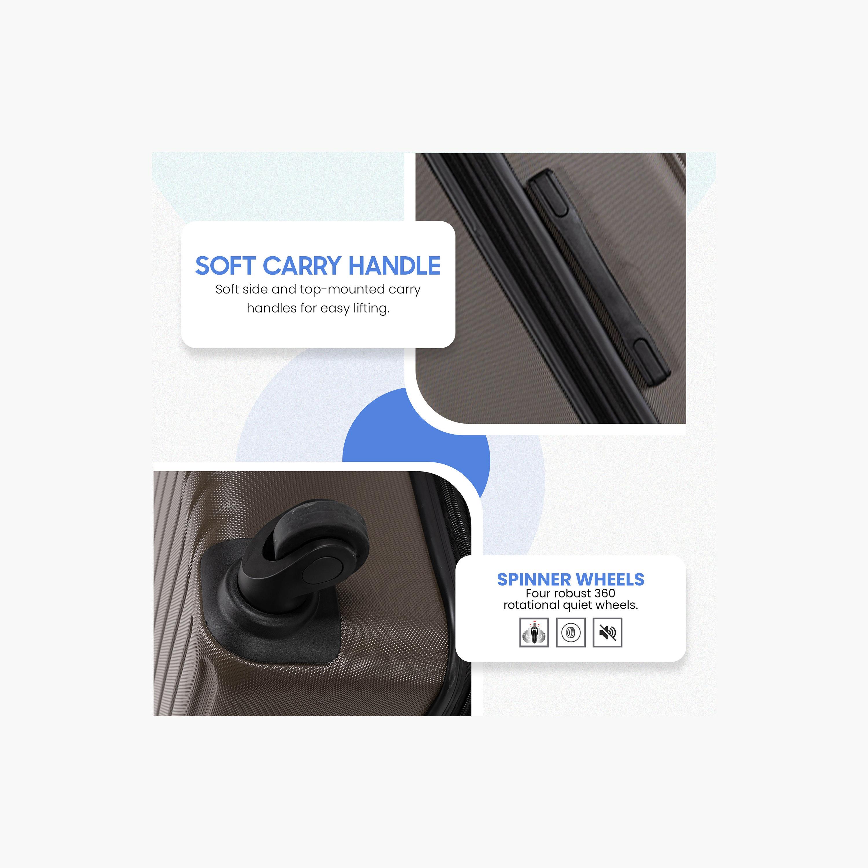 Stargold Set of 3 ABS Hard Sided 4-Wheeler Spinner Trolley Bag with Combination Lock-travel-luggagesandbags-luggage-image-3