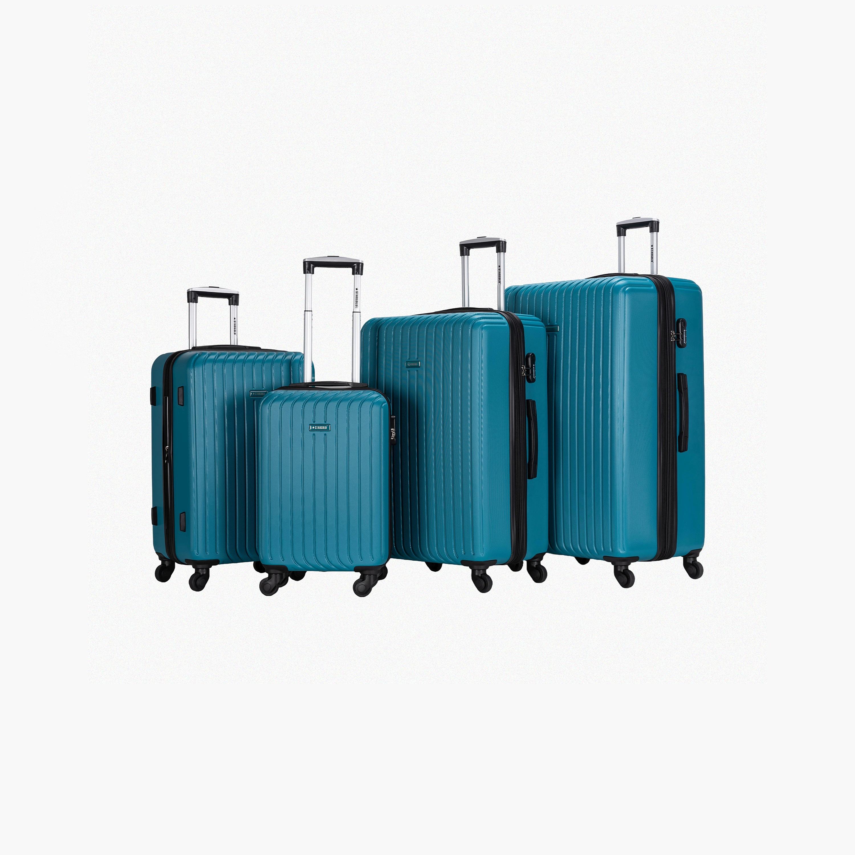 ستار جولد - طقم  4 شنط بعجلات دوارة من مادة ABS جوانب صلبة وأربع عجلات مع قفل رقمي-travel-luggagesandbags-luggage-image-1