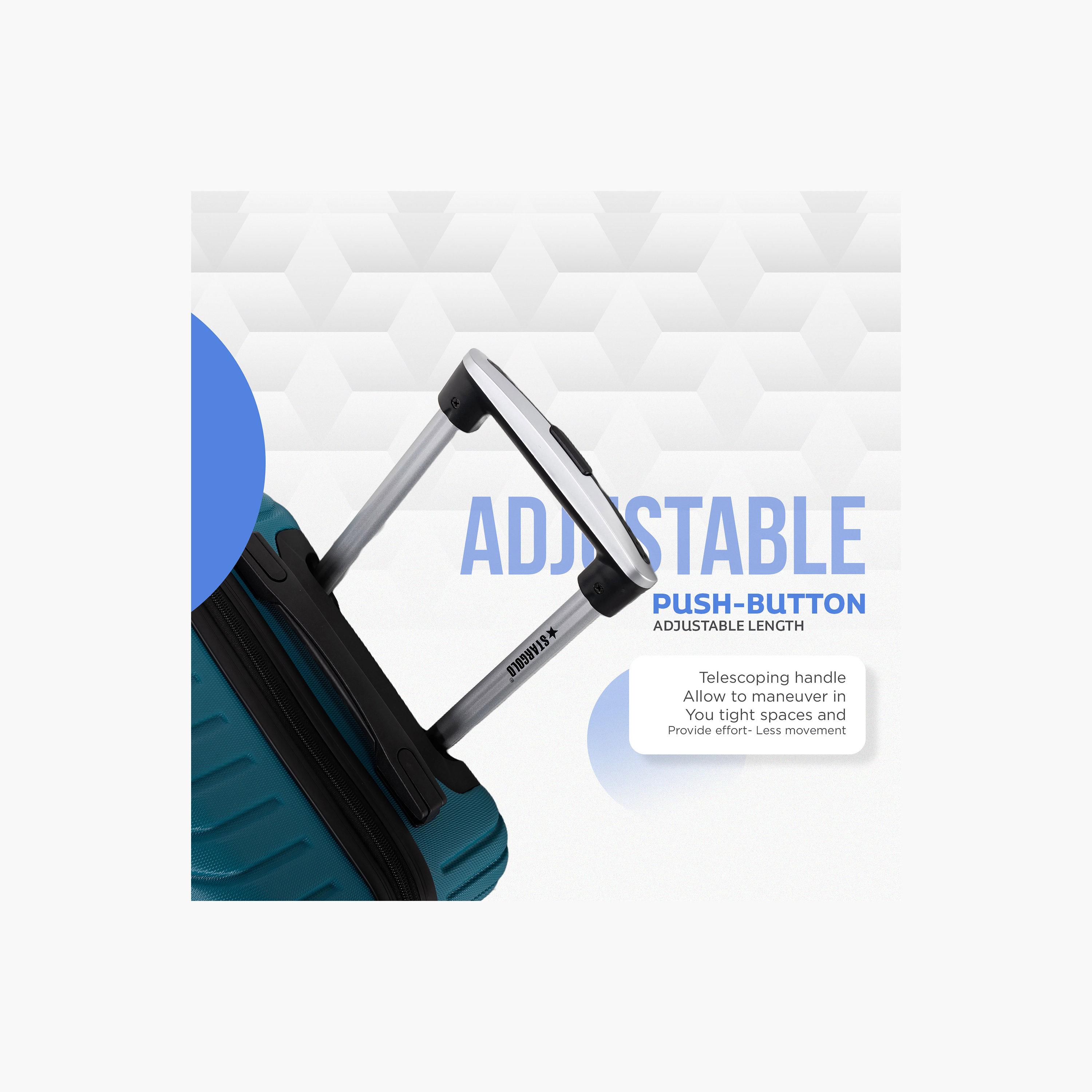 ستار جولد - طقم  4 شنط بعجلات دوارة من مادة ABS جوانب صلبة وأربع عجلات مع قفل رقمي-travel-luggagesandbags-luggage-image-5