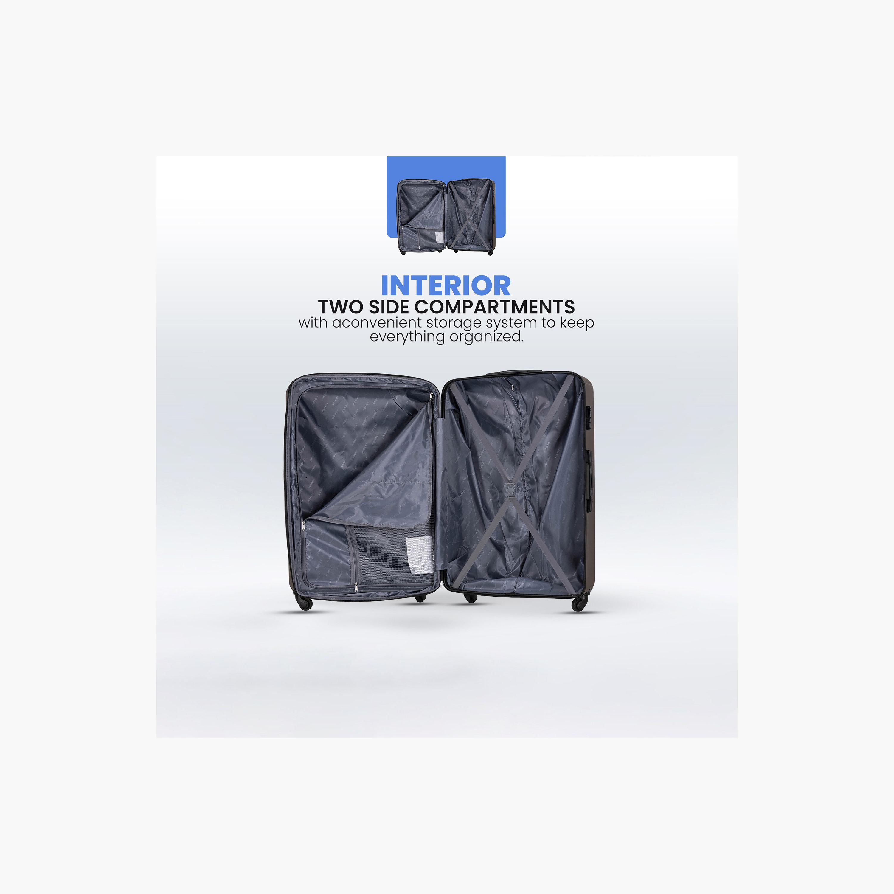Stargold Set of 4 ABS Hard Sided 4-Wheeler Spinner Trolley Bag with Combination Lock-travel-luggagesandbags-luggage-image-2