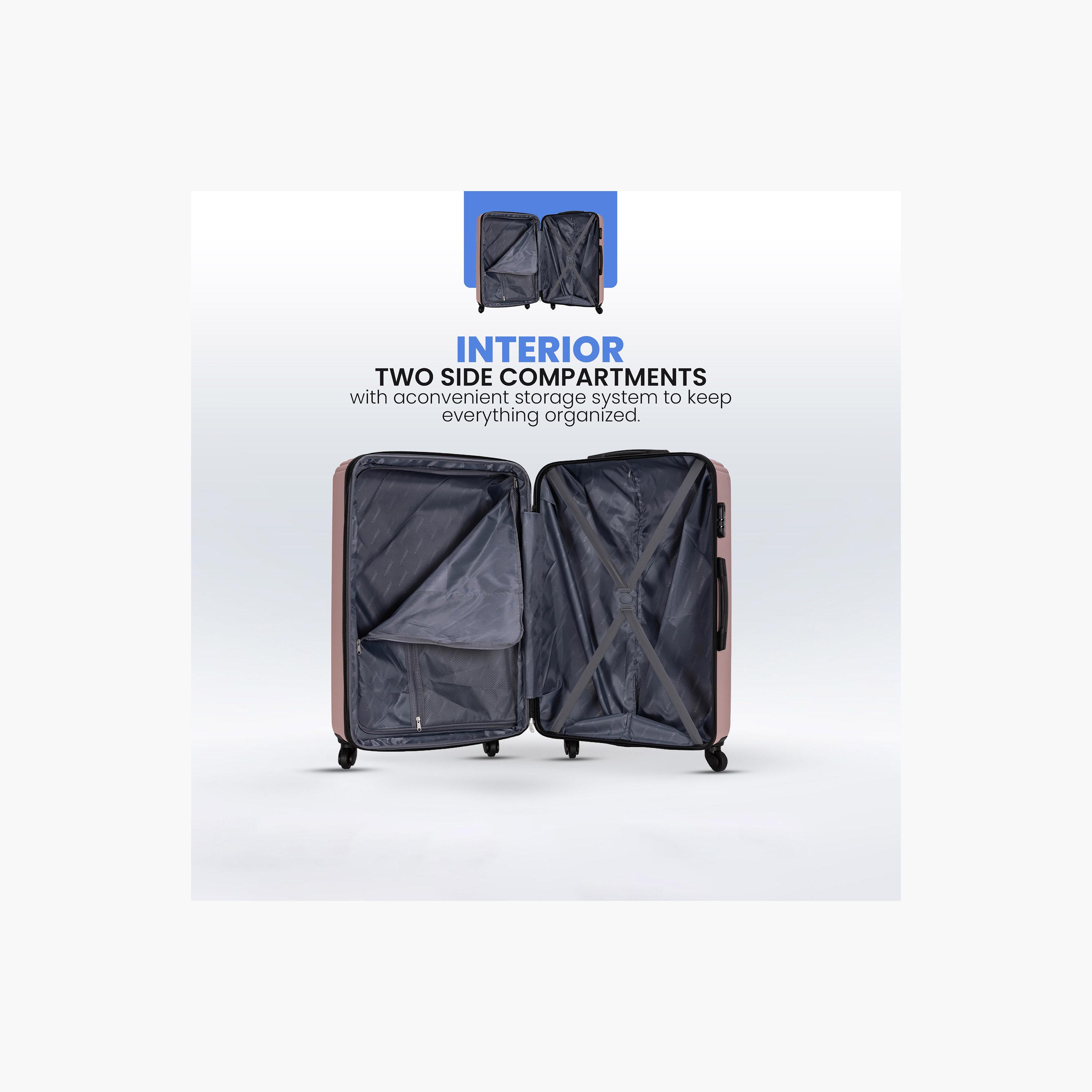 Stargold Set of 4 ABS Hard Sided 4-Wheeler Spinner Trolley Bag with Combination Lock-travel-luggagesandbags-luggage-image-2