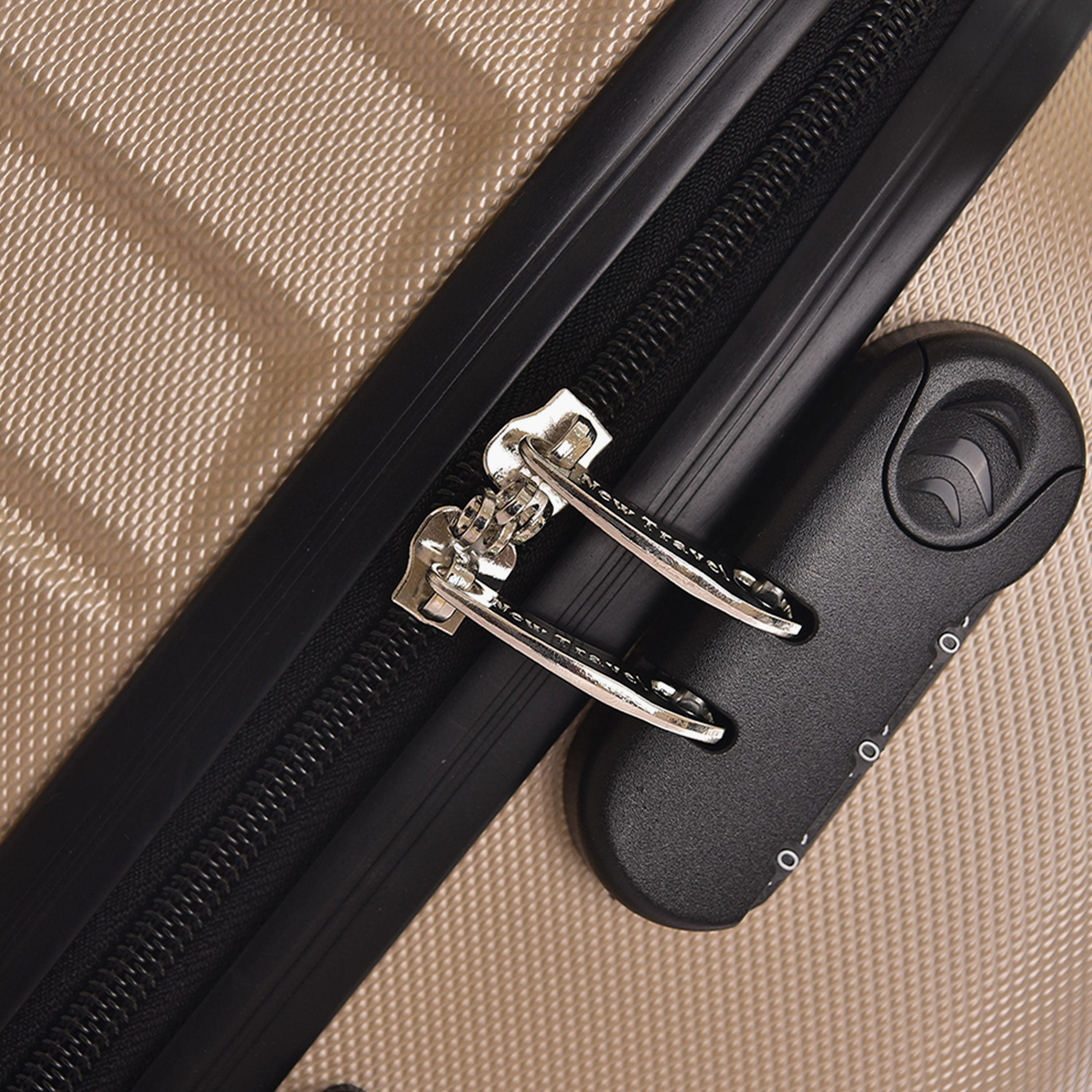 New Travel Set of 3 ABS Hard Sided 4-Wheeler Spinner Trolley Bag with Combination Lock-travel-luggagesandbags-luggage-image-9