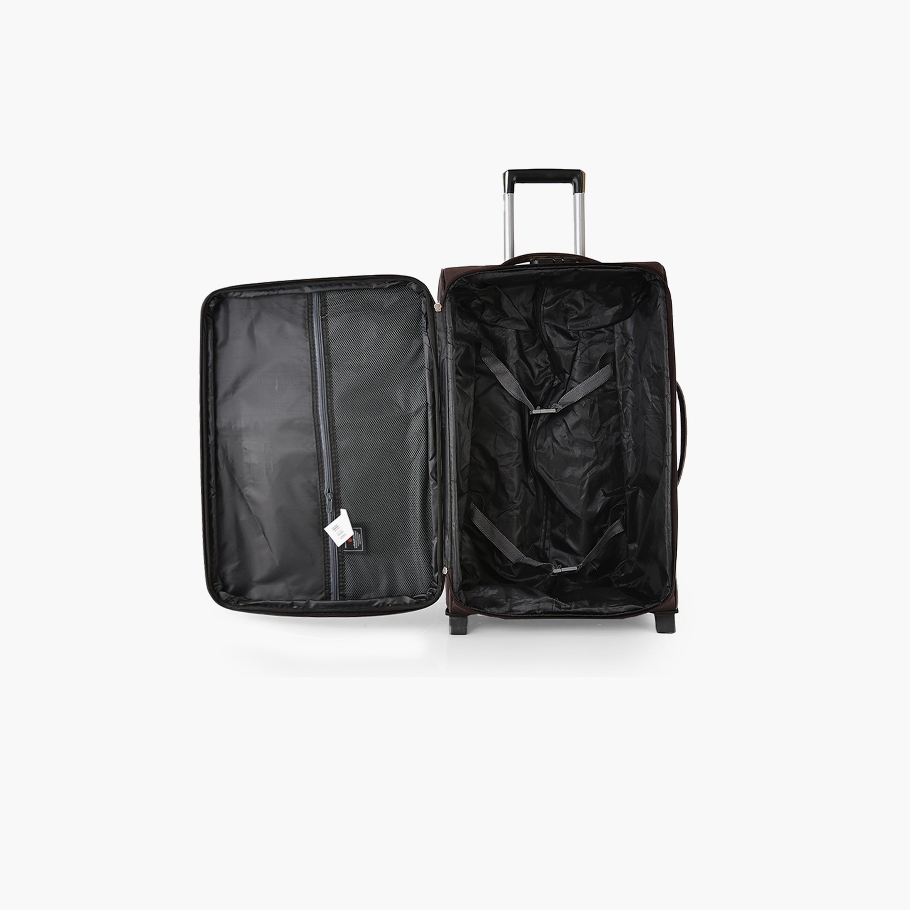 New Travel Set of 4 Polyester Soft Sided 2-Wheeler Inline Trolley Bag with Combination Lock-travel-luggagesandbags-luggage-image-10