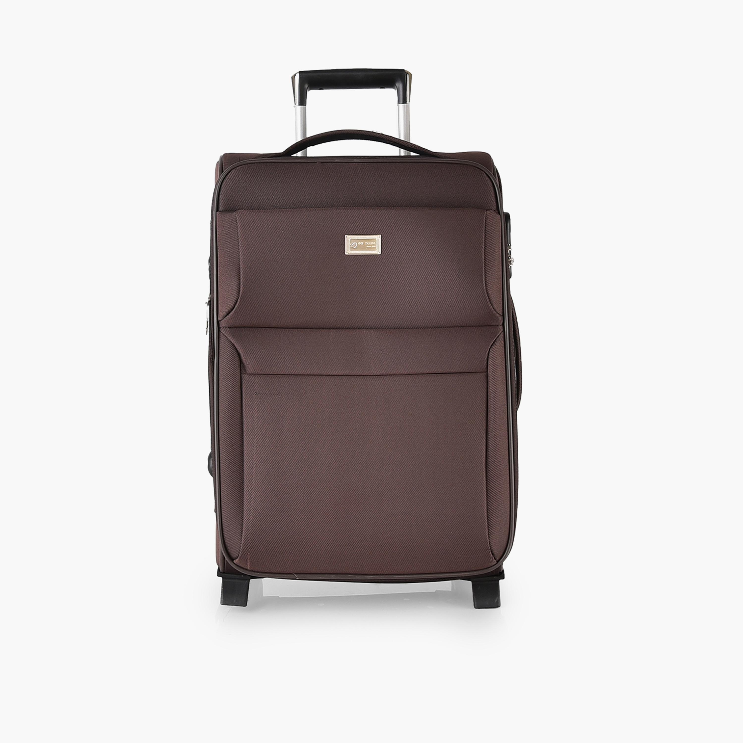 New Travel Set of 4 Polyester Soft Sided 2-Wheeler Inline Trolley Bag with Combination Lock-travel-luggagesandbags-luggage-image-11