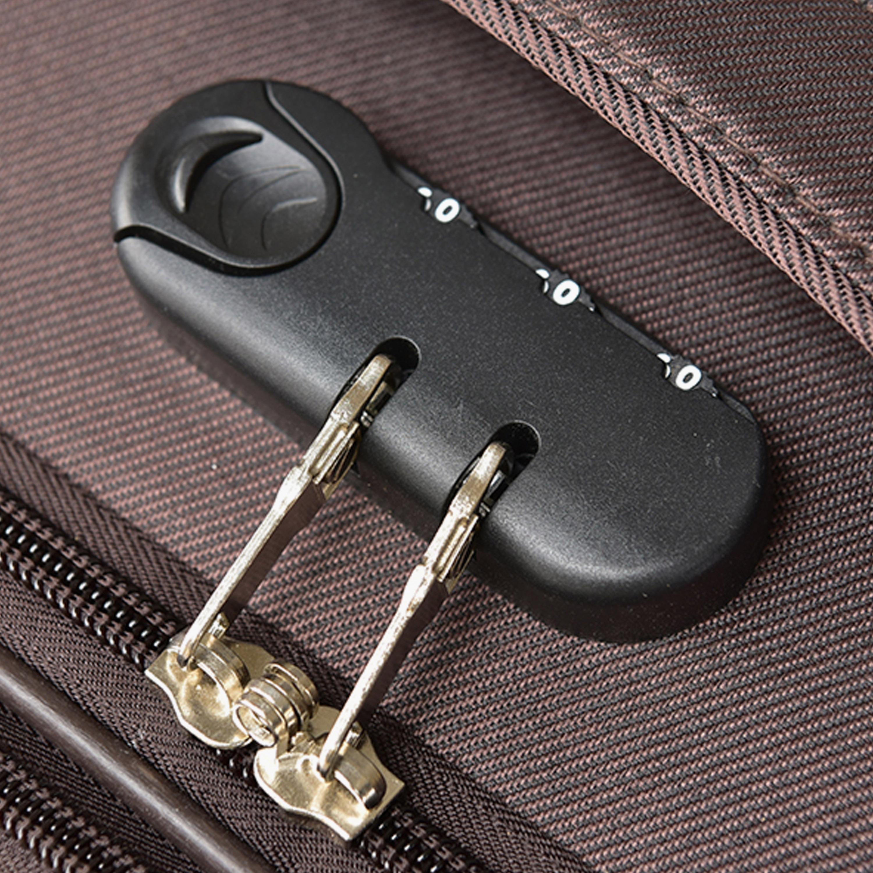New Travel Set of 4 Polyester Soft Sided 2-Wheeler Inline Trolley Bag with Combination Lock-travel-luggagesandbags-luggage-image-13