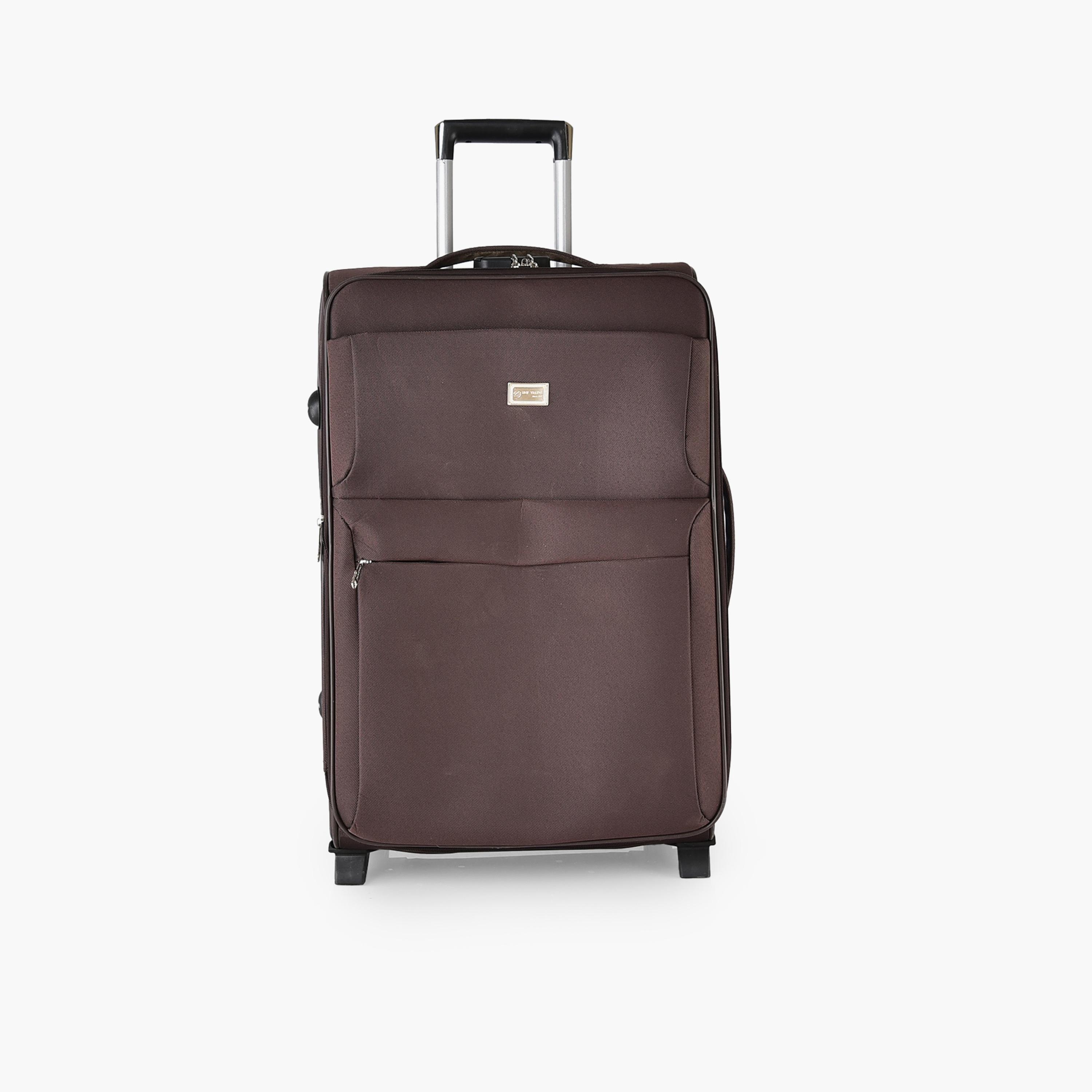 New Travel Set of 4 Polyester Soft Sided 2-Wheeler Inline Trolley Bag with Combination Lock-travel-luggagesandbags-luggage-image-6