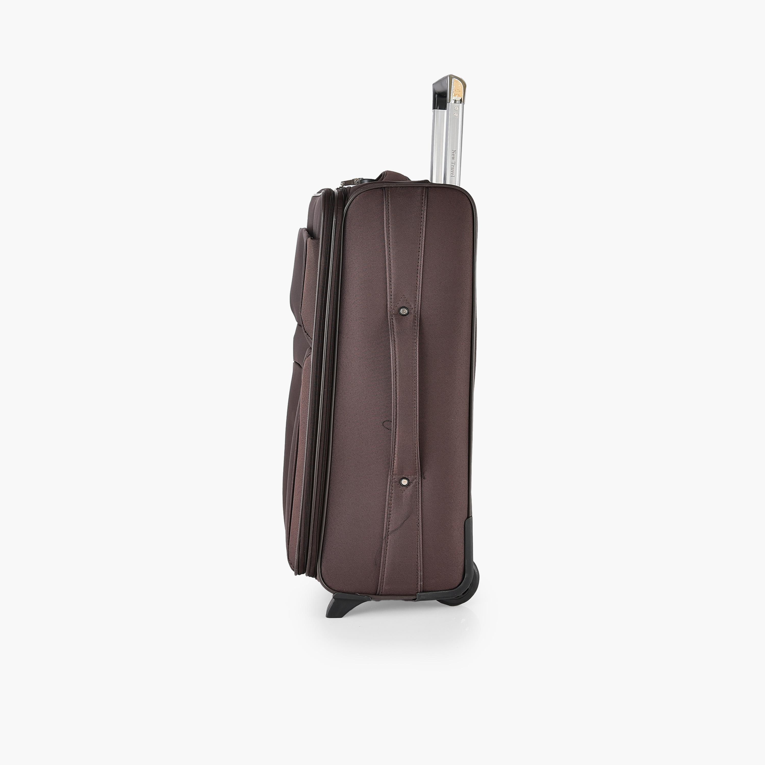 New Travel Set of 4 Polyester Soft Sided 2-Wheeler Inline Trolley Bag with Combination Lock-travel-luggagesandbags-luggage-image-8