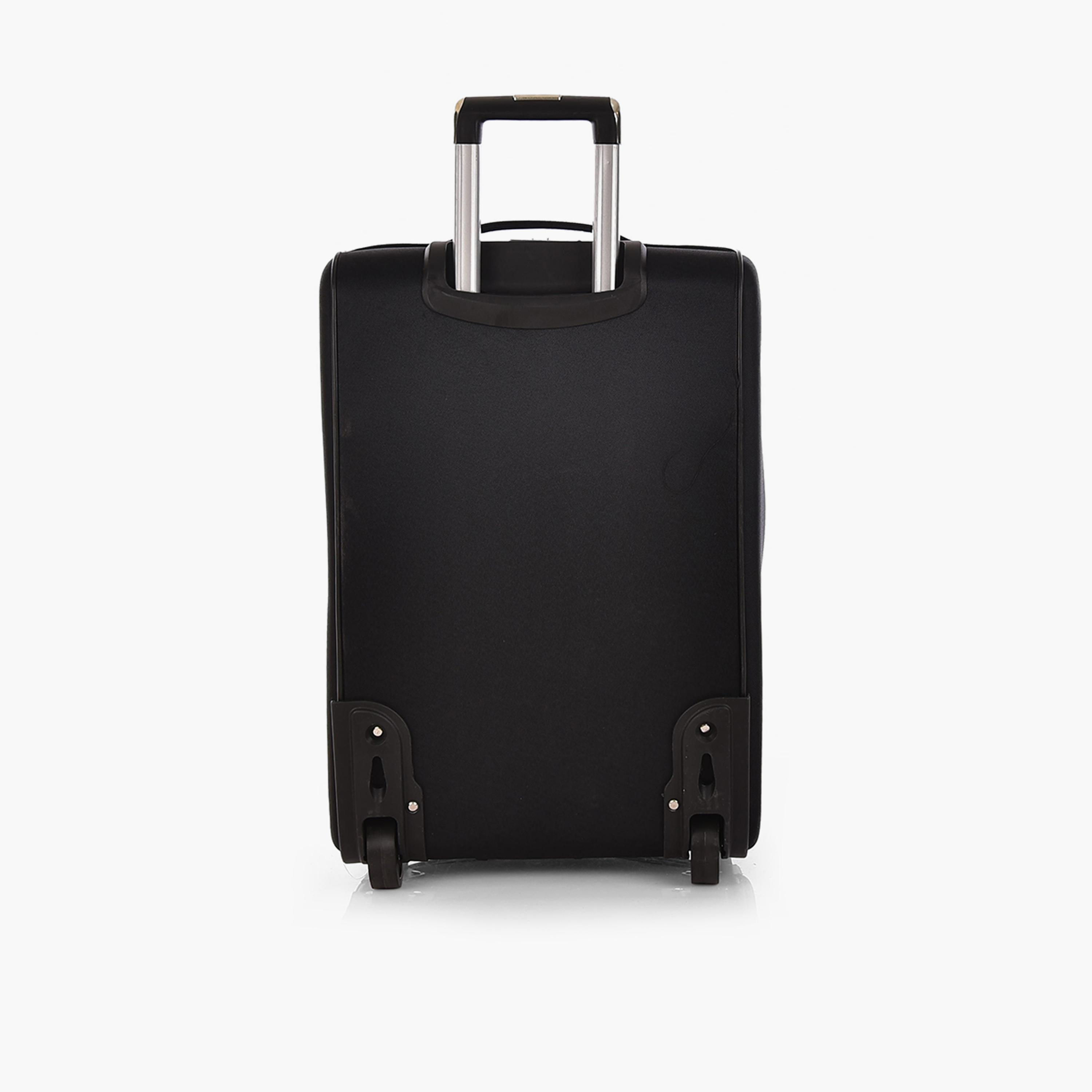 New Travel Set of 4 Polyester Soft Sided 2-Wheeler Inline Trolley Bag with Combination Lock-travel-luggagesandbags-luggage-image-6
