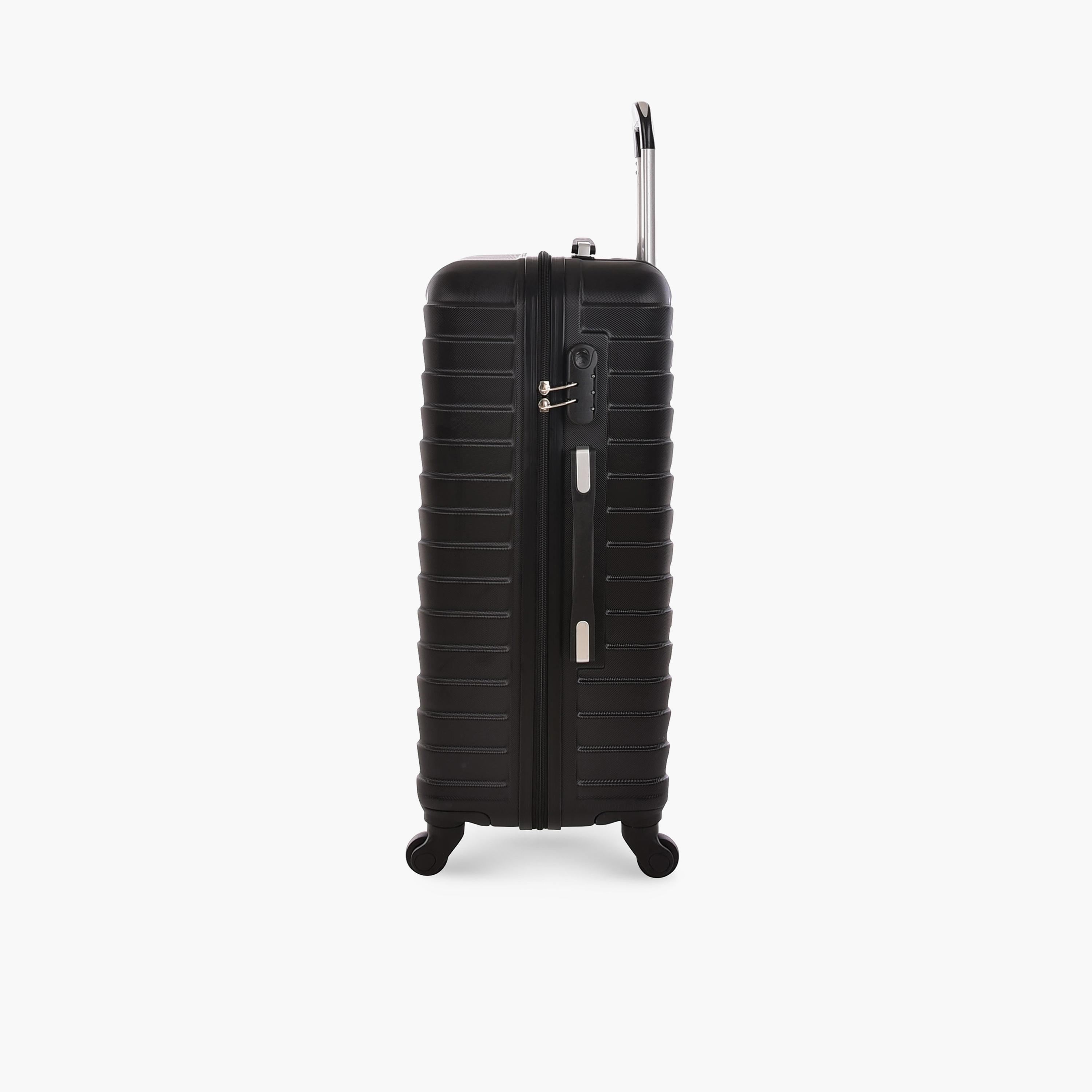 New Travel Set of 4 ABS Hard Sided 4-Wheeler Spinner Trolley Bag with Combination Lock-travel-luggagesandbags-luggage-image-2