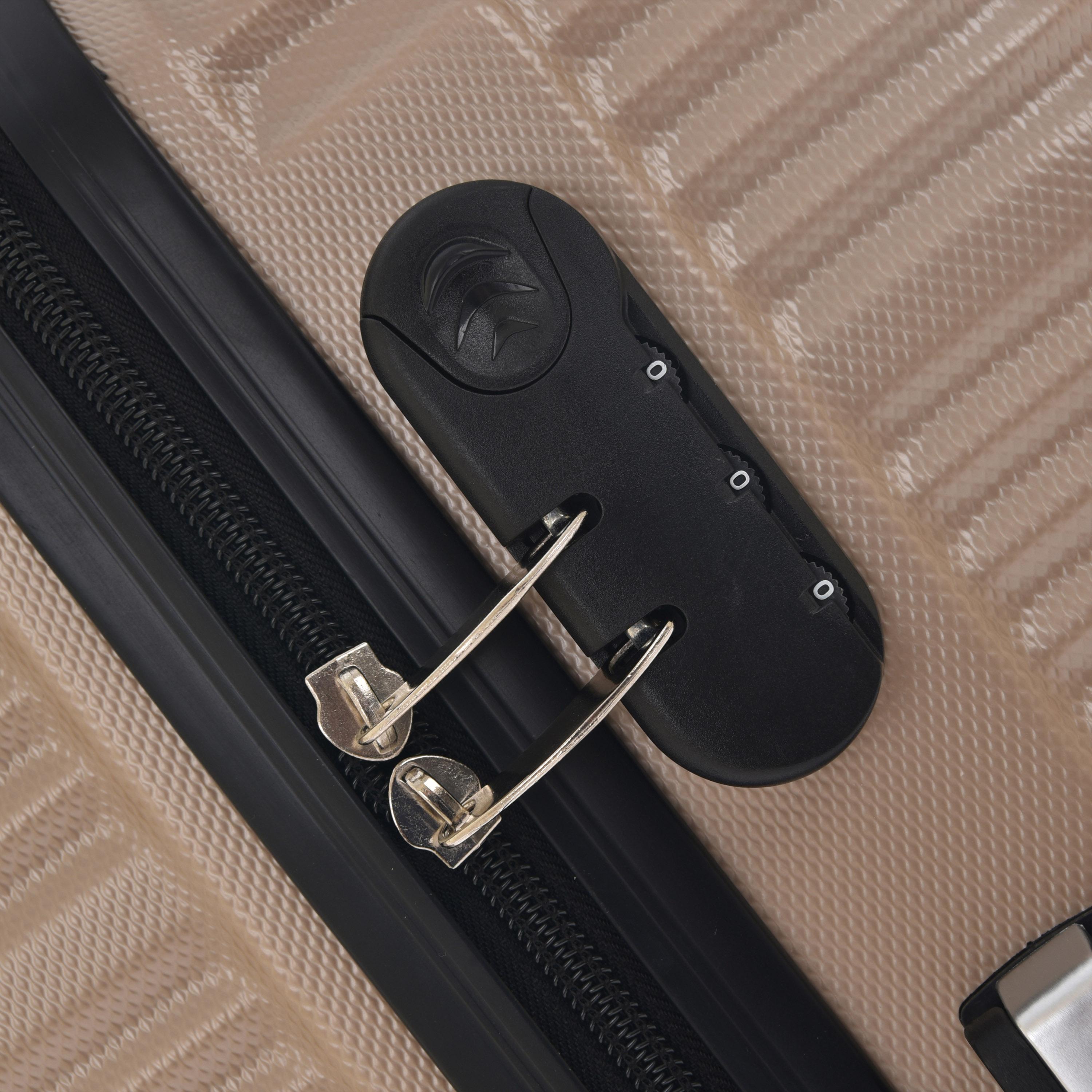 New Travel Set of 3 ABS Hard Sided 4-Wheeler Spinner Trolley Bag with Combination Lock-travel-luggagesandbags-luggage-image-8
