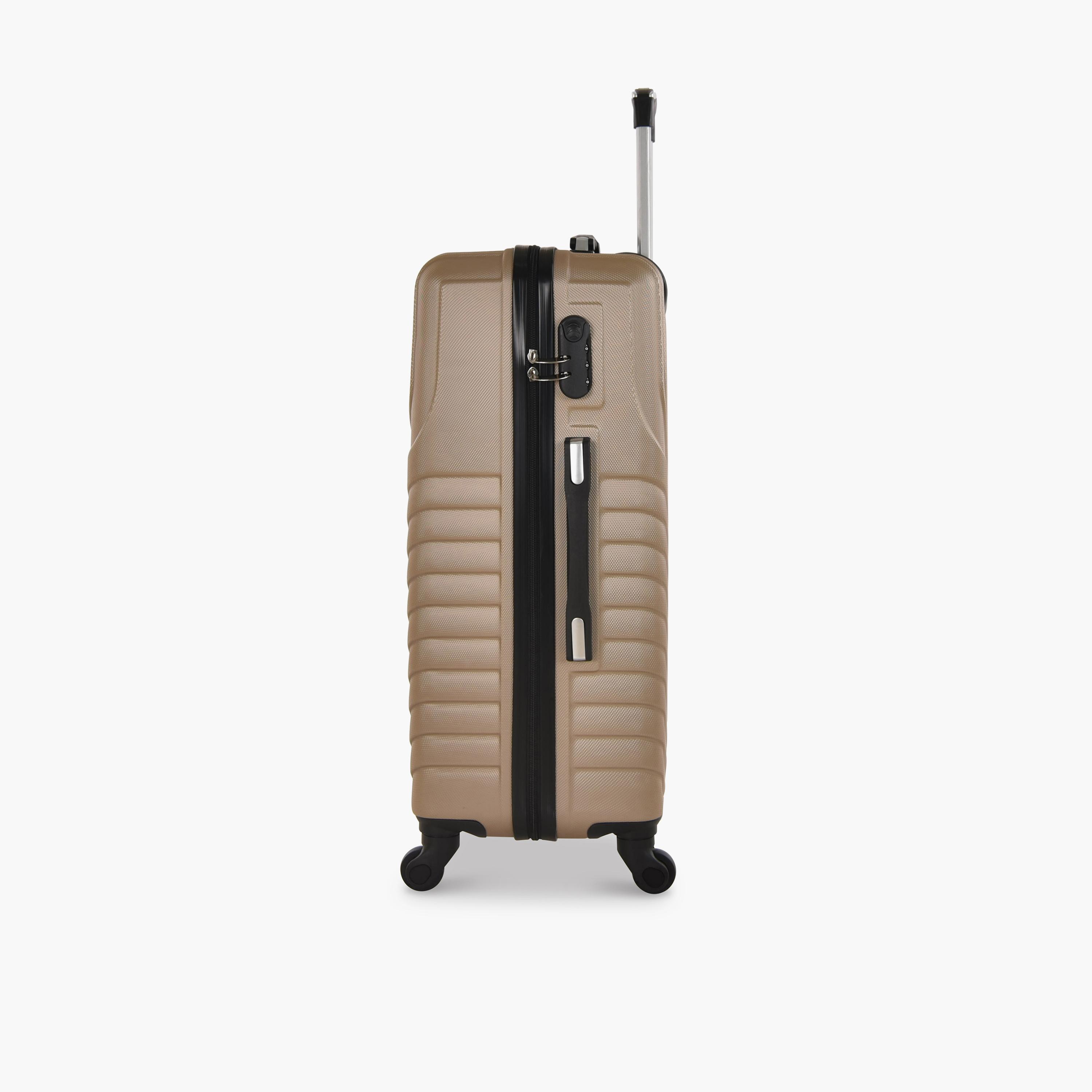 New Travel Set of 4 ABS Hard Sided 4-Wheeler Spinner Trolley Bag with Combination Lock-travel-luggagesandbags-luggage-image-5