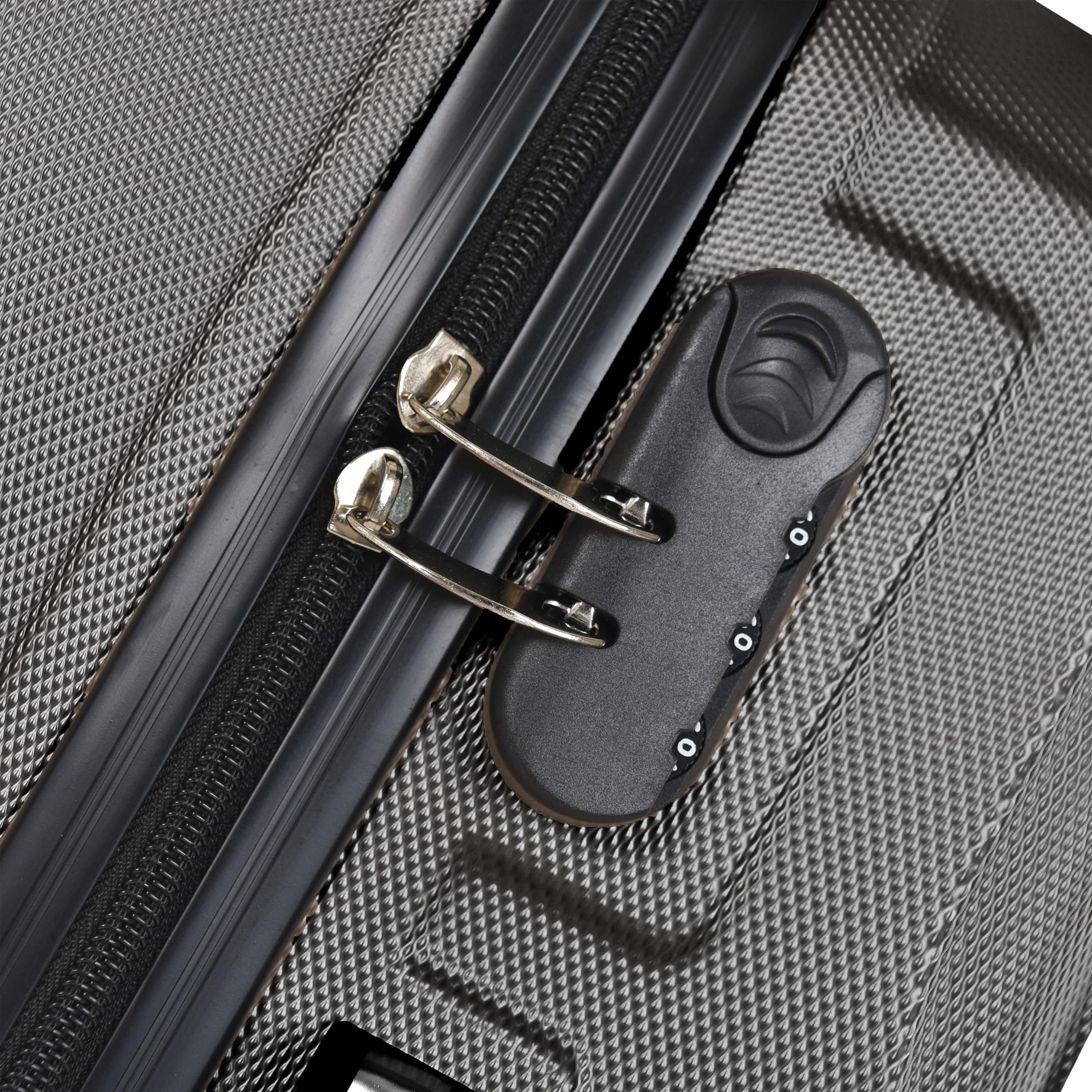 New Travel Set of 4 ABS Hard Sided 4-Wheeler Spinner Trolley Bag with Combination Lock-travel-luggagesandbags-luggage-image-8