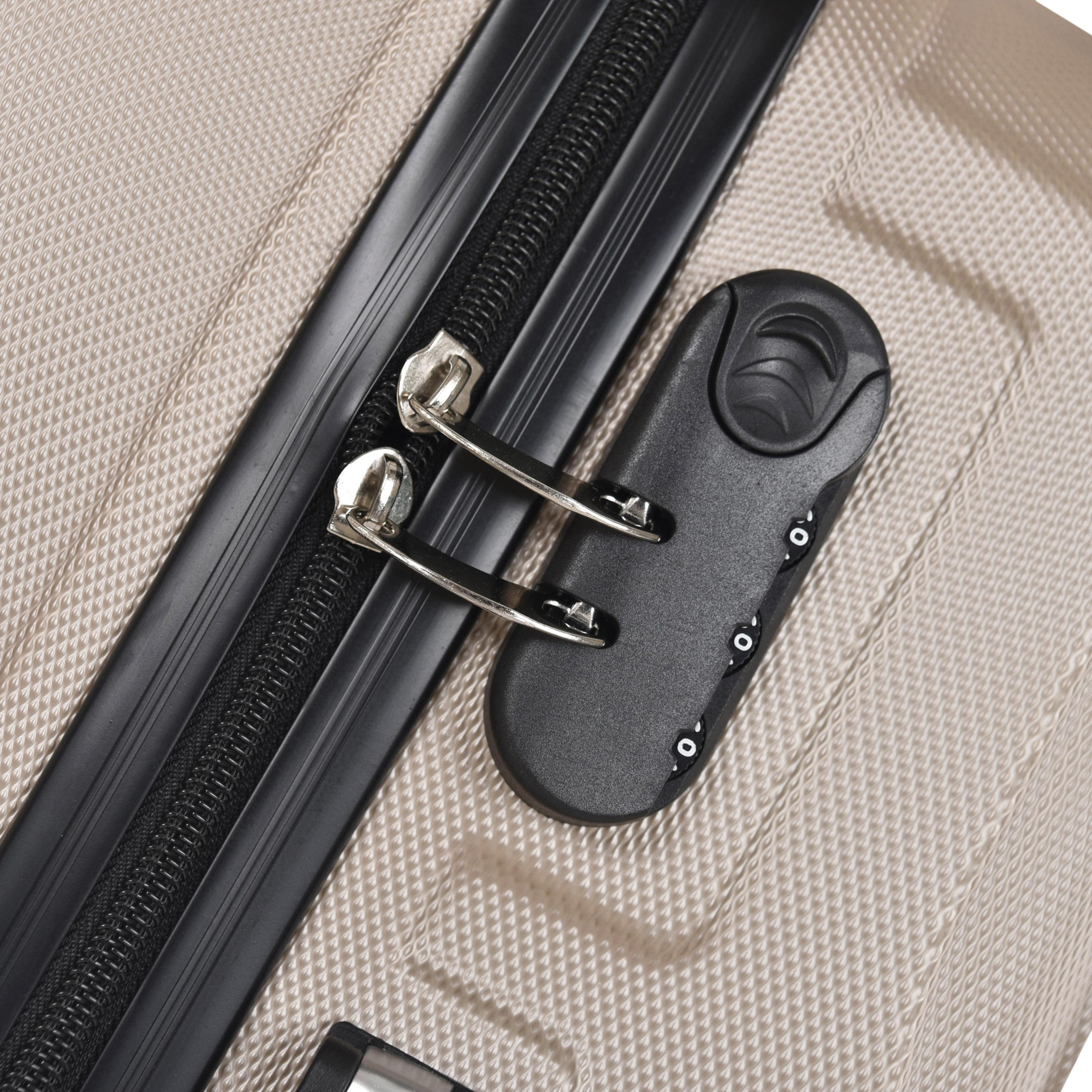 New Travel Set of 4 ABS Hard Sided 4-Wheeler Spinner Trolley Bag with Combination Lock-travel-luggagesandbags-luggage-image-8