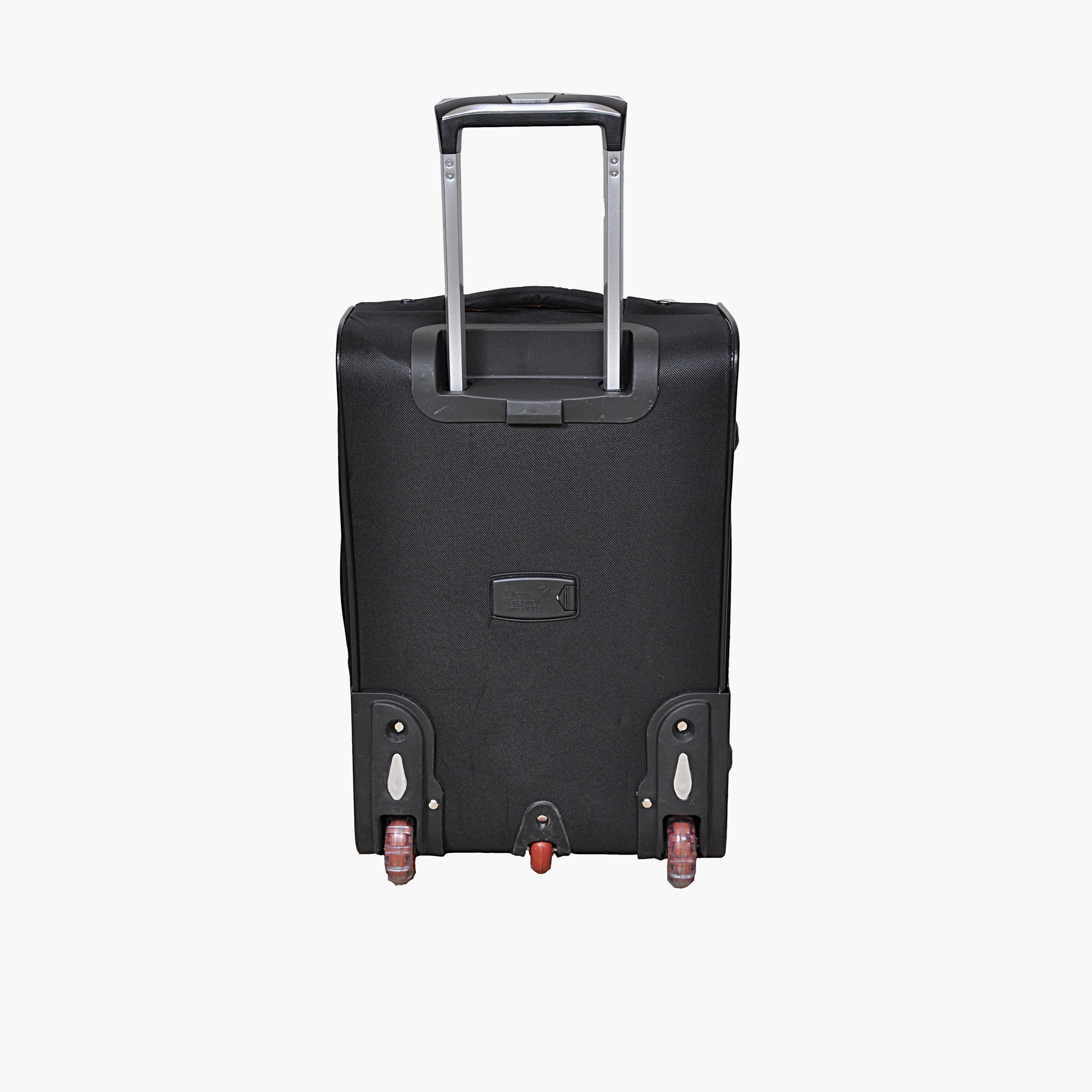 New Travel 55 CM Small Cabin Polyester Blend Soft Sided 2-Wheeler Inline Trolley Bag with Combination Lock-travel-luggagesandbags-luggage-image-6