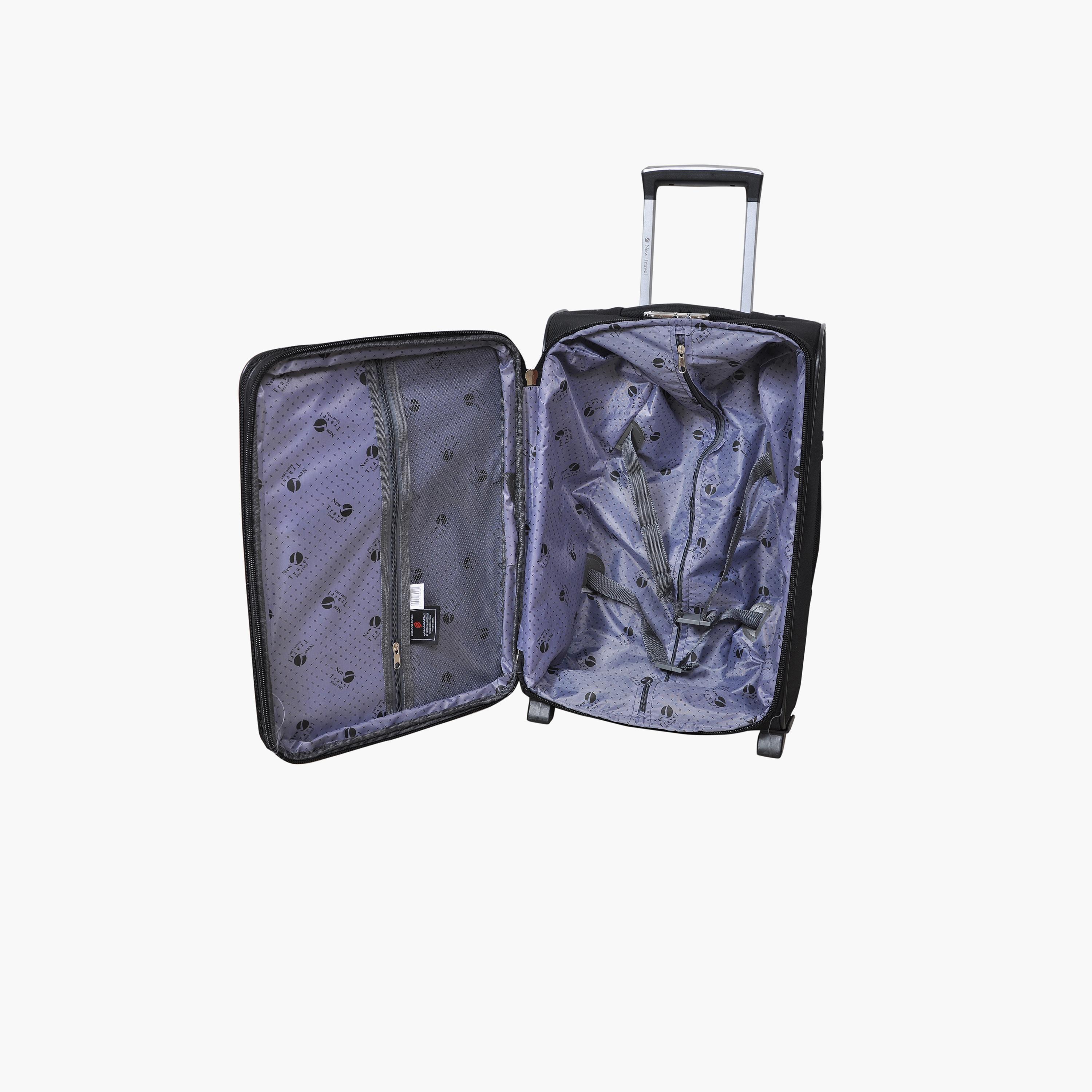 New Travel 55 CM Small Cabin Polyester Blend Soft Sided 2-Wheeler Inline Trolley Bag with Combination Lock-travel-luggagesandbags-luggage-image-7