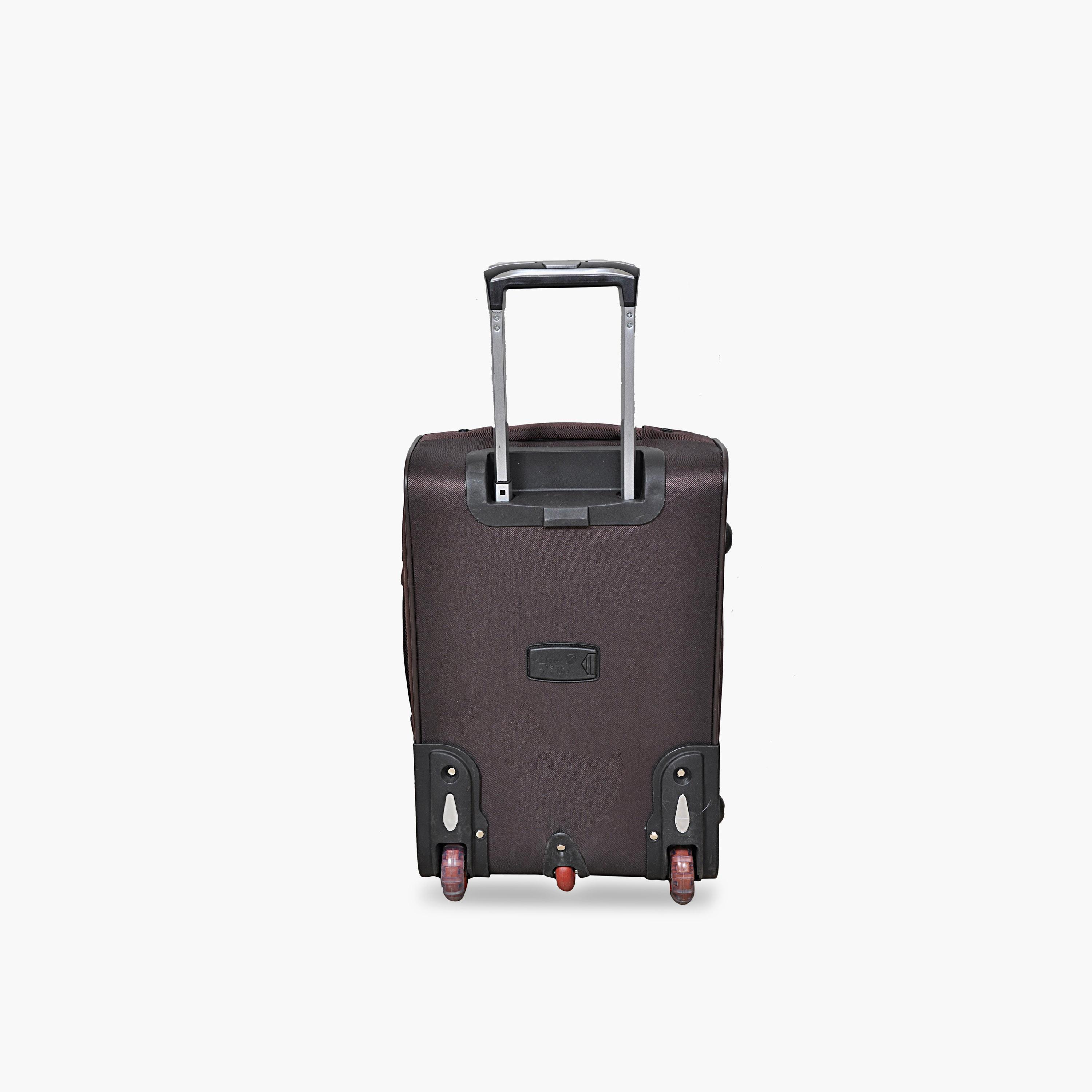 New Travel 55 CM Small Cabin Polyester Blend Soft Sided 2-Wheeler Inline Trolley Bag with Combination Lock-travel-luggagesandbags-luggage-image-5