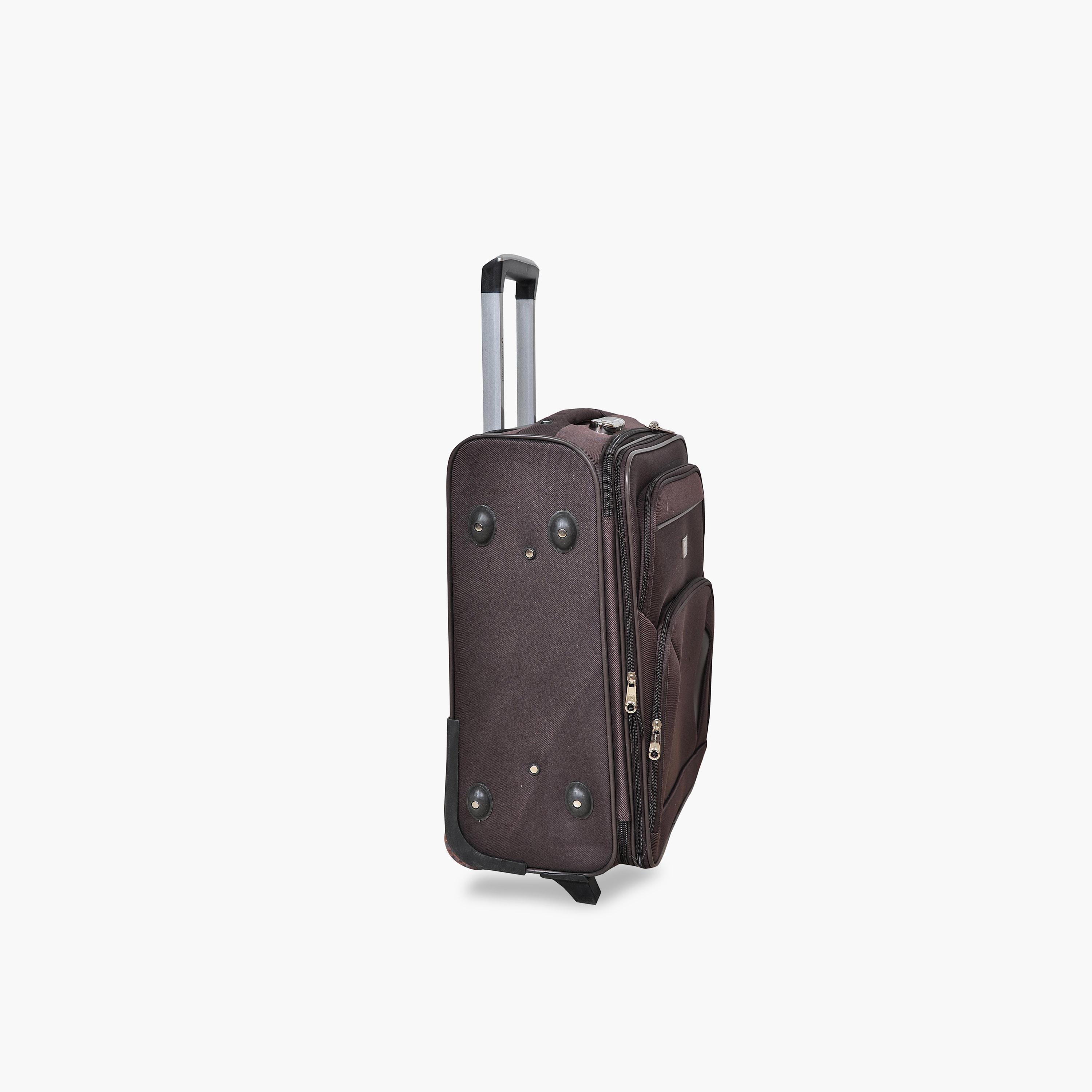 New Travel 55 CM Small Cabin Polyester Blend Soft Sided 2-Wheeler Inline Trolley Bag with Combination Lock-travel-luggagesandbags-luggage-image-8
