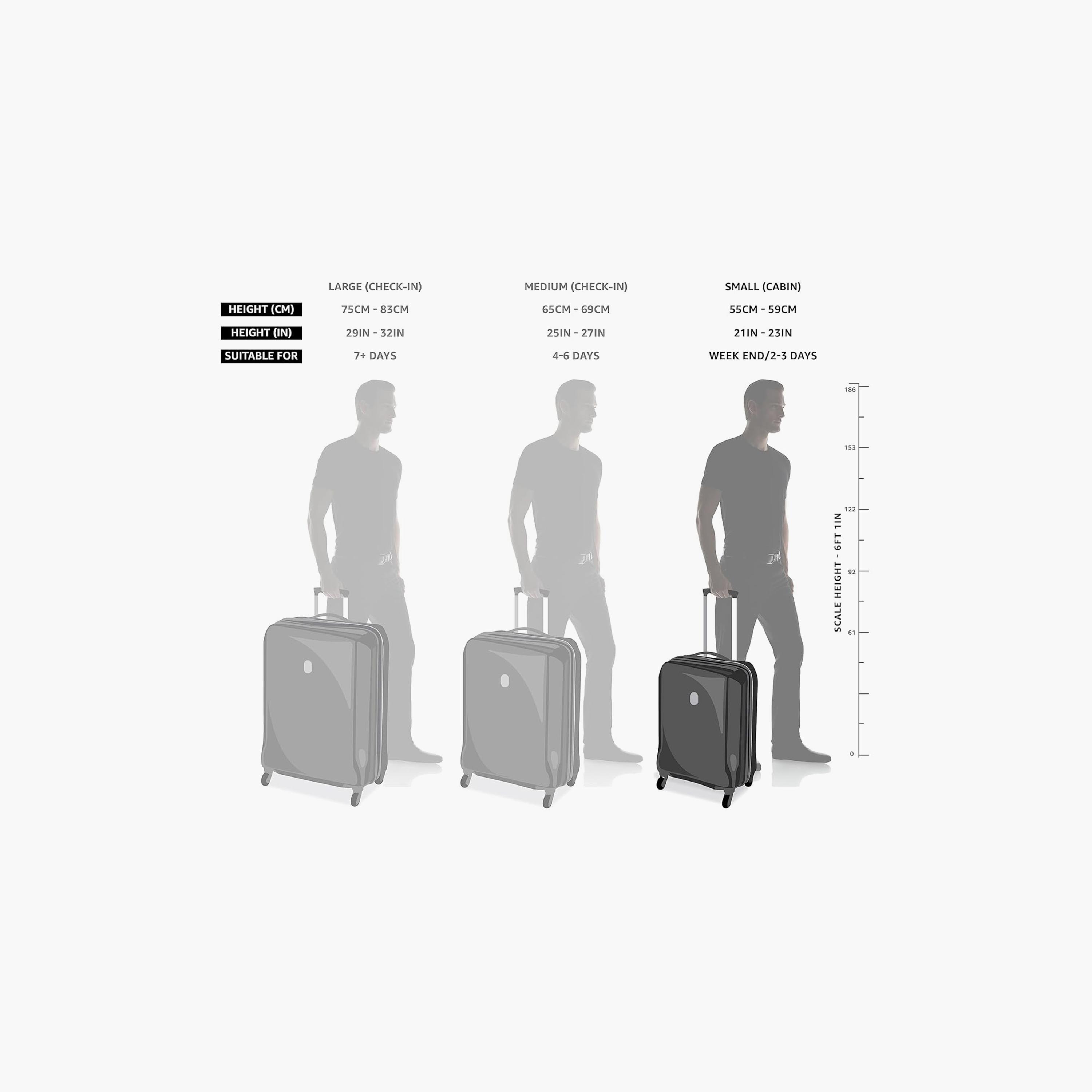 New Travel 55 CM Small Cabin Polyester Blend Soft Sided 2-Wheeler Inline Trolley Bag with Combination Lock-travel-luggagesandbags-luggage-image-4