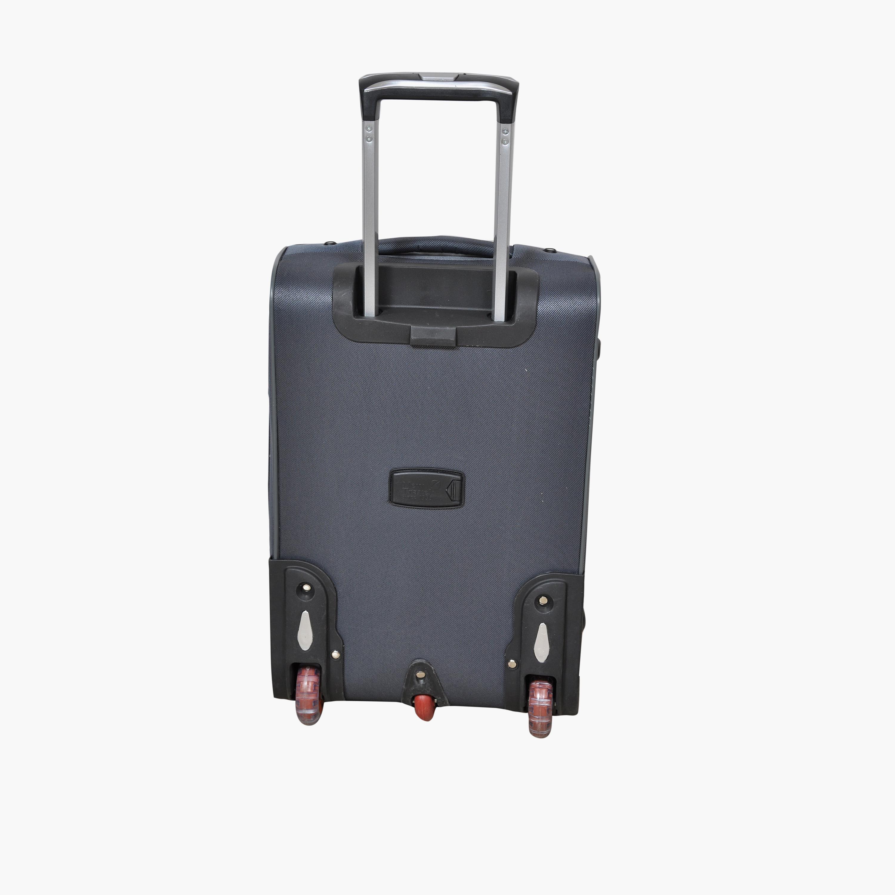 New Travel 55 CM Small Cabin Polyester Blend Soft Sided 2-Wheeler Inline Trolley Bag with Combination Lock-travel-luggagesandbags-luggage-image-6