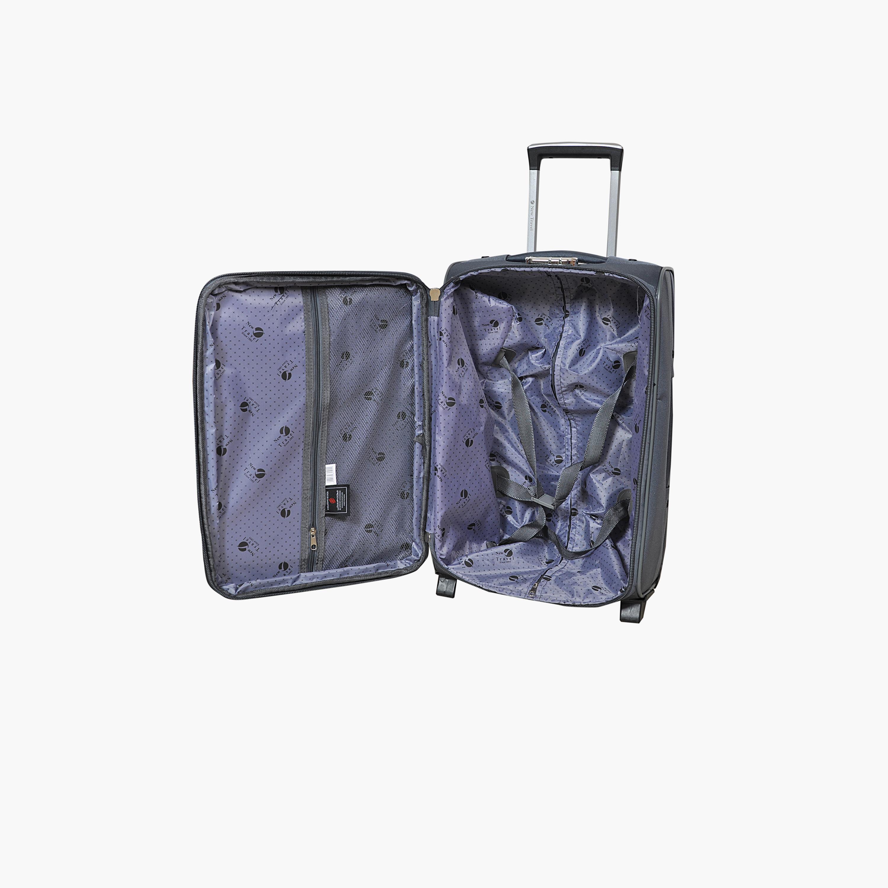 New Travel 55 CM Small Cabin Polyester Blend Soft Sided 2-Wheeler Inline Trolley Bag with Combination Lock-travel-luggagesandbags-luggage-image-7