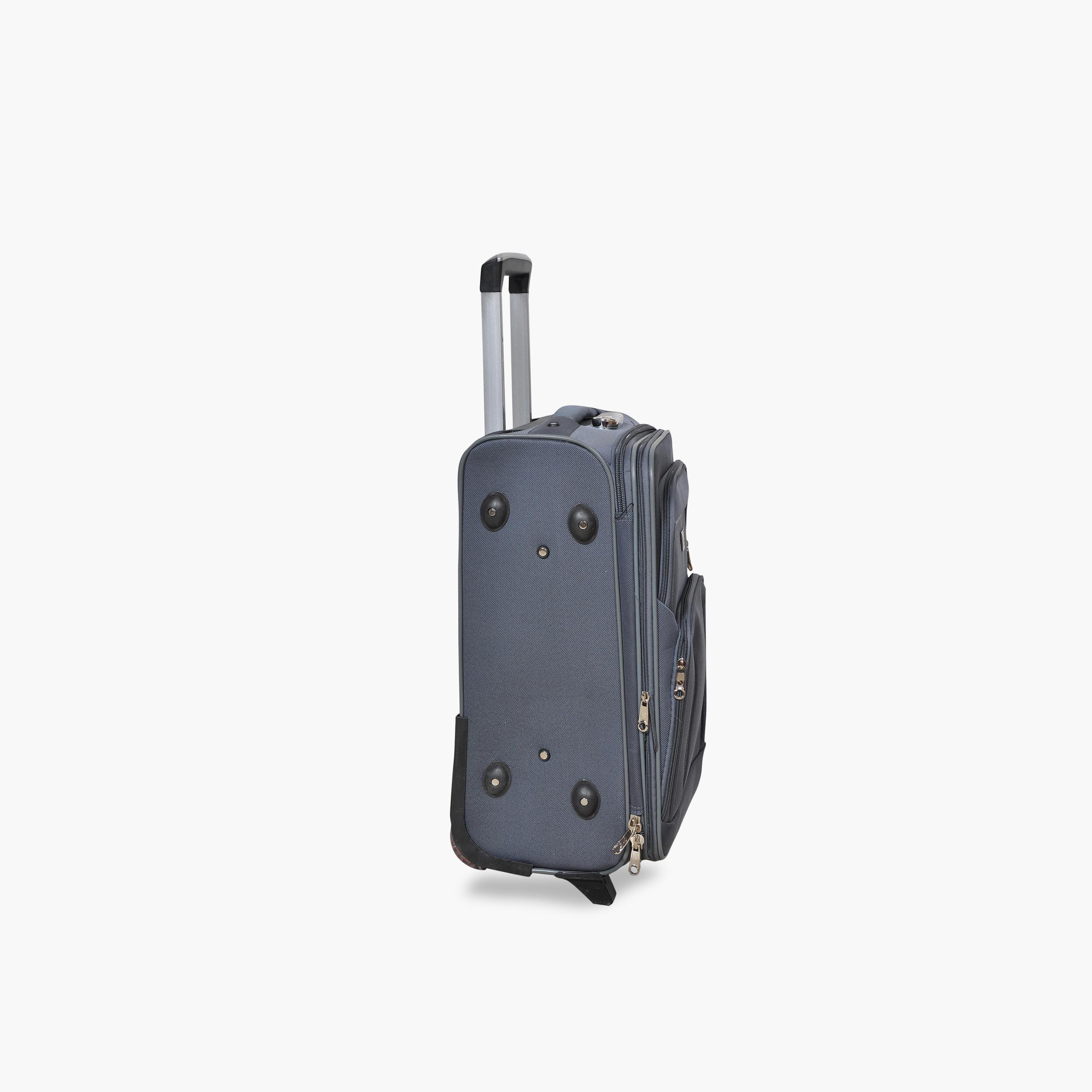 New Travel 55 CM Small Cabin Polyester Blend Soft Sided 2-Wheeler Inline Trolley Bag with Combination Lock-travel-luggagesandbags-luggage-image-8