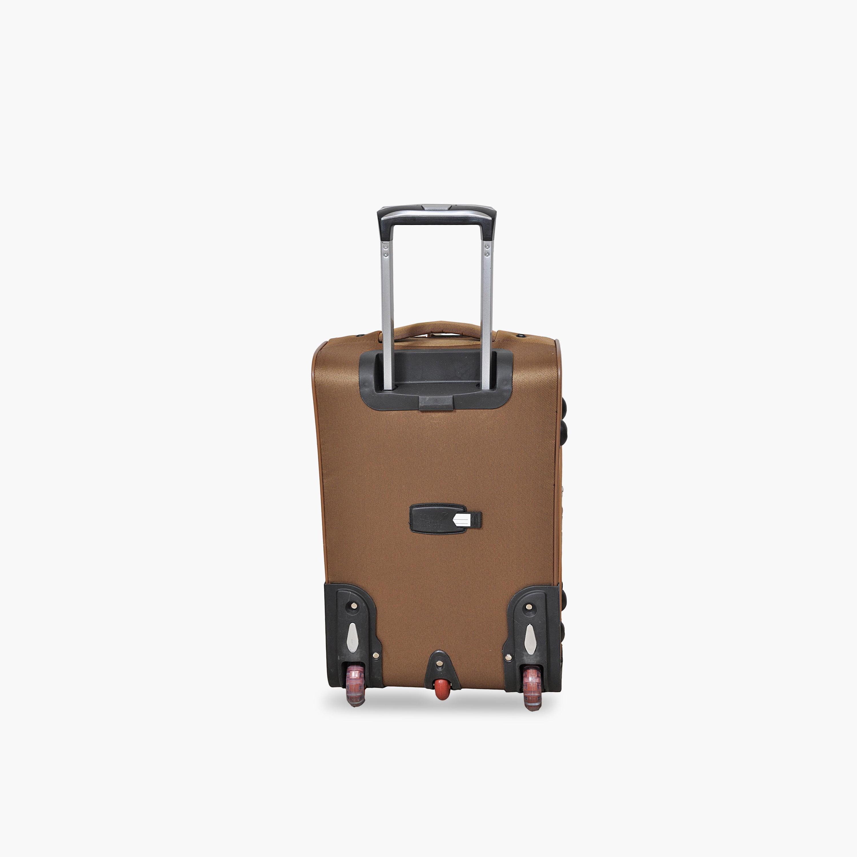 New Travel 55 CM Small Cabin Polyester Blend Soft Sided 2-Wheeler Inline Trolley Bag with Combination Lock-travel-luggagesandbags-luggage-image-5