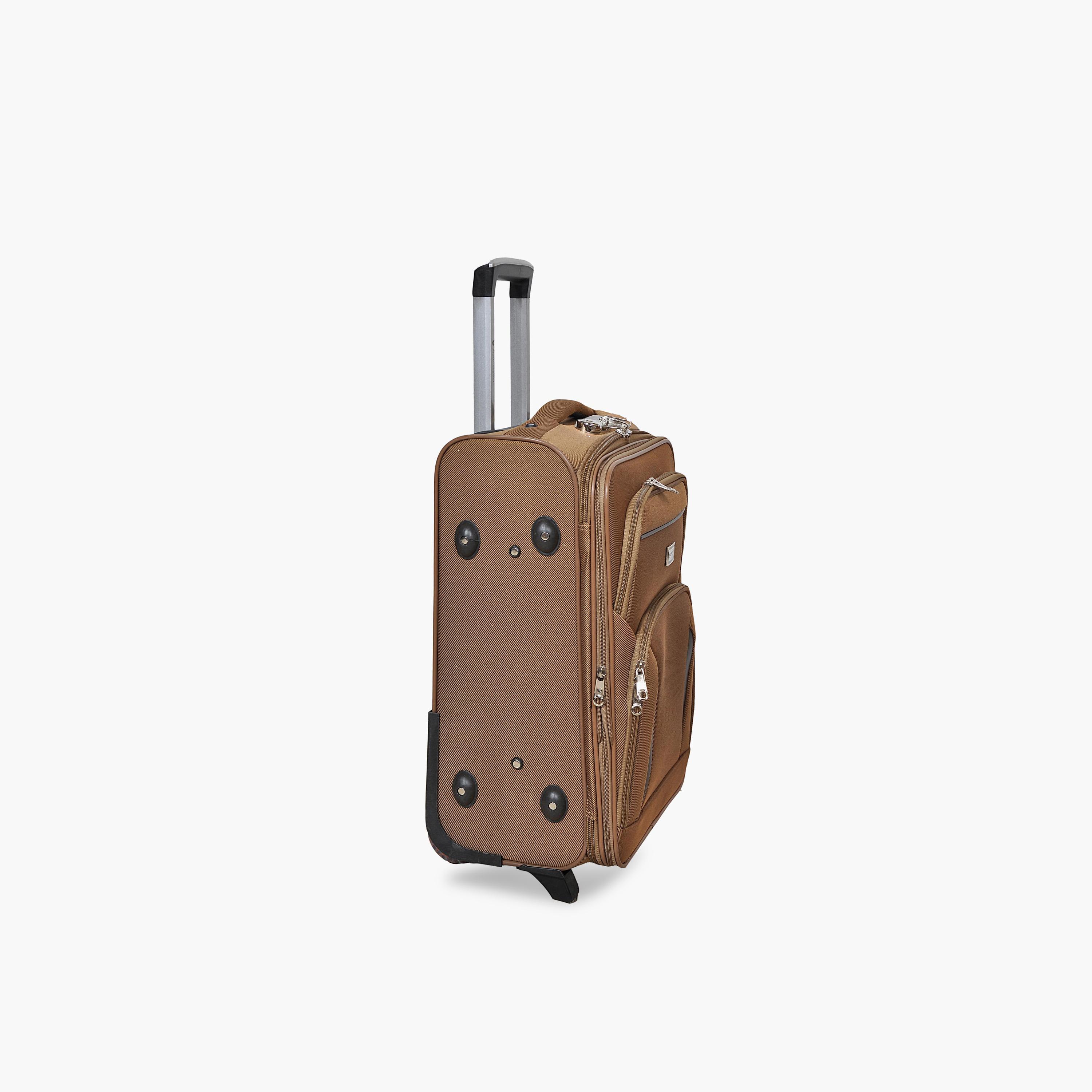 New Travel 55 CM Small Cabin Polyester Blend Soft Sided 2-Wheeler Inline Trolley Bag with Combination Lock-travel-luggagesandbags-luggage-image-8