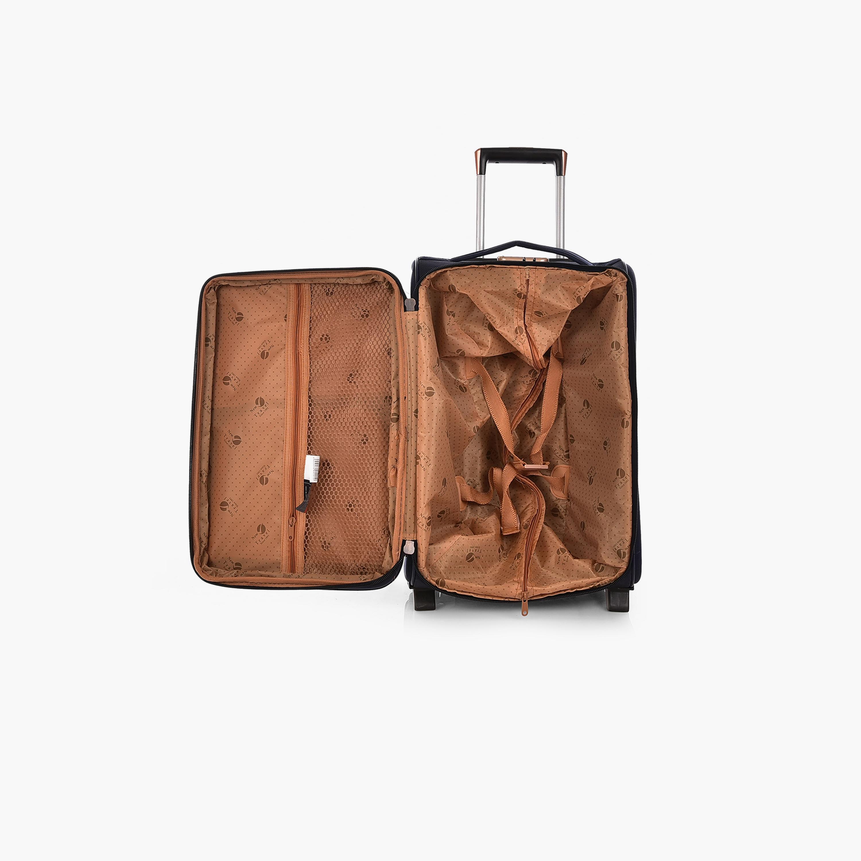 New Travel 55 CM Small Cabin Polyester Blend Soft Sided 2-Wheeler Inline Trolley Bag with Combination Lock-travel-luggagesandbags-luggage-image-7