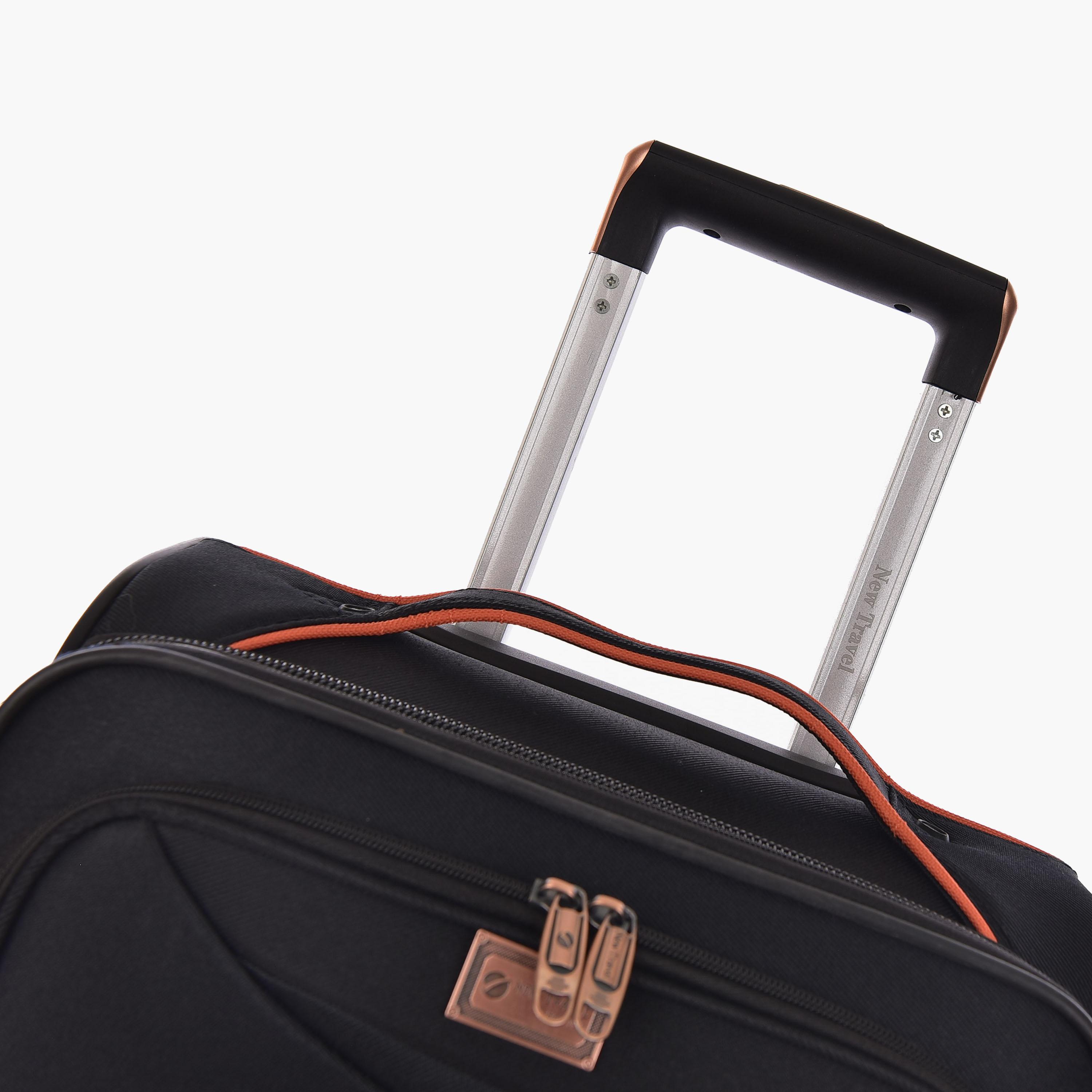 New Travel 55 CM Small Cabin Polyester Blend Soft Sided 4-Wheeler Spinner Trolley Bag with Combination Lock-travel-luggagesandbags-luggage-image-10