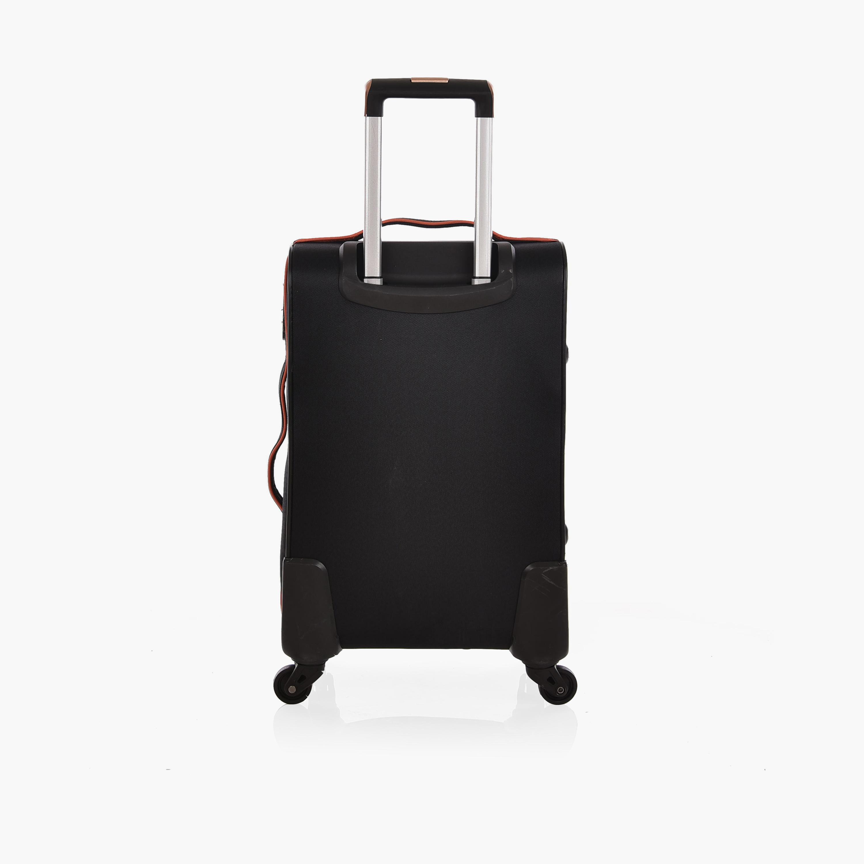 New Travel 55 CM Small Cabin Polyester Blend Soft Sided 4-Wheeler Spinner Trolley Bag with Combination Lock-travel-luggagesandbags-luggage-image-8