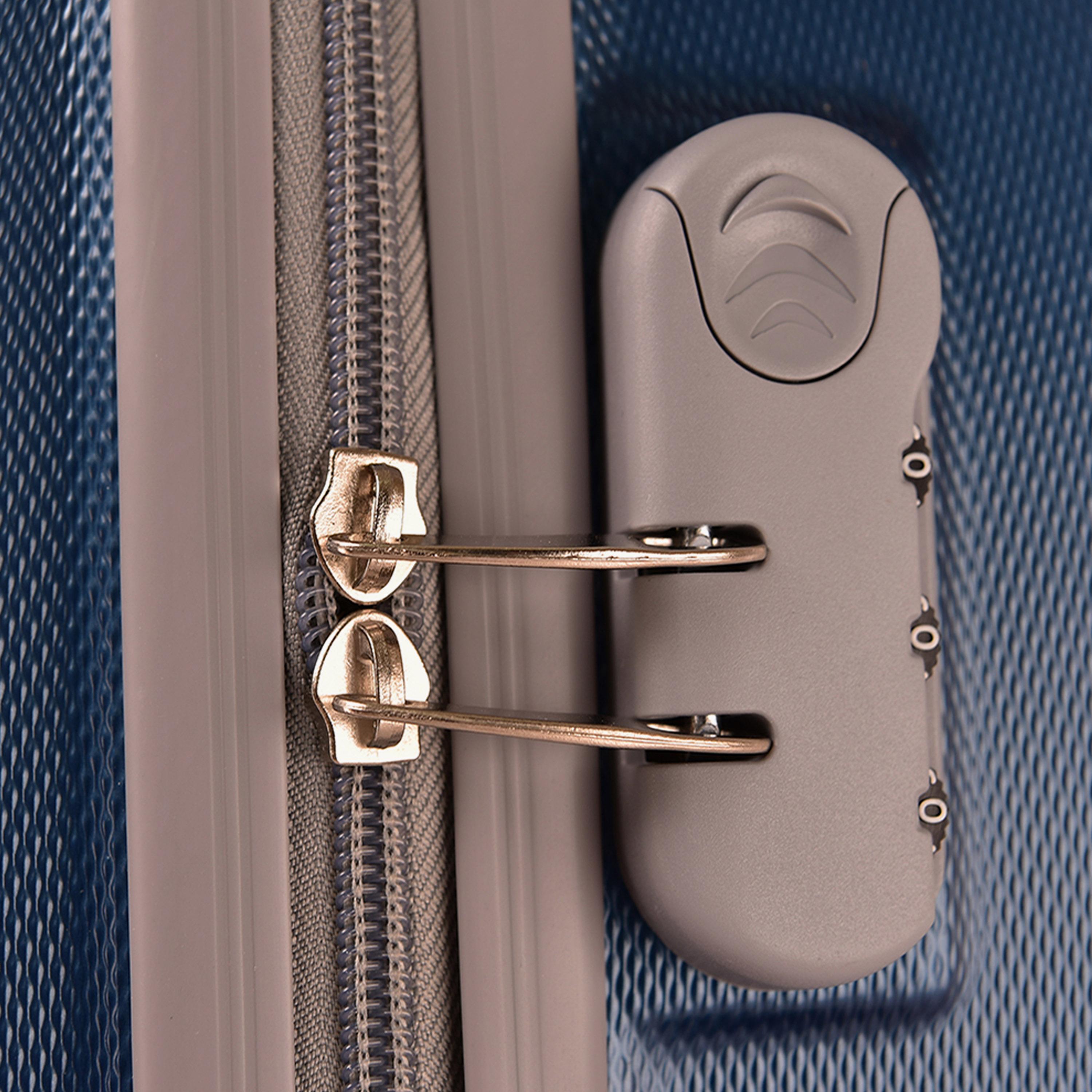 New Travel Set of 4 ABS Hard Sided 4-Wheeler Spinner Trolley Bag with Combination Lock-travel-luggagesandbags-luggage-image-8