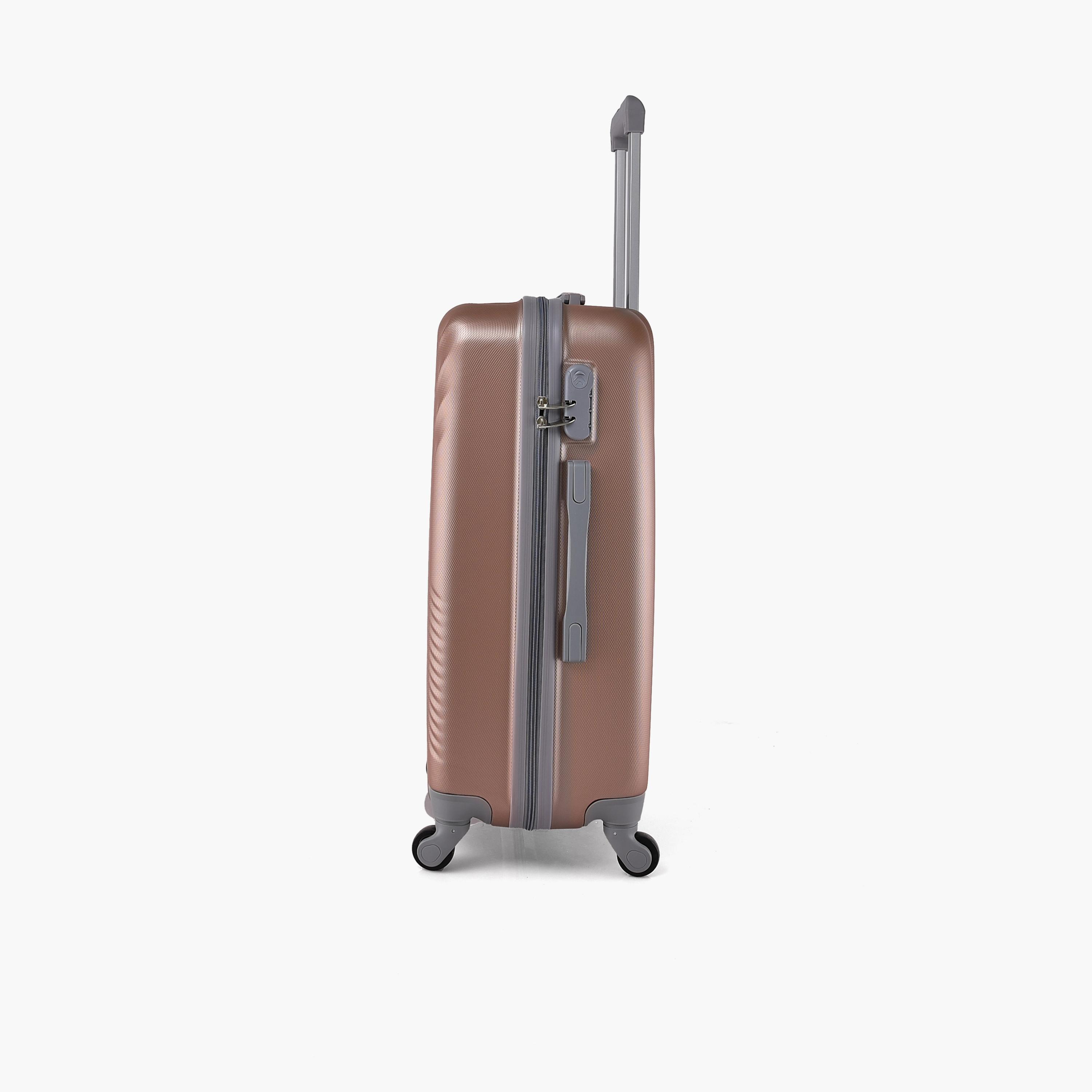 New Travel Set of 4 ABS Hard Sided 4-Wheeler Spinner Trolley Bag with Combination Lock-travel-luggagesandbags-luggage-image-5