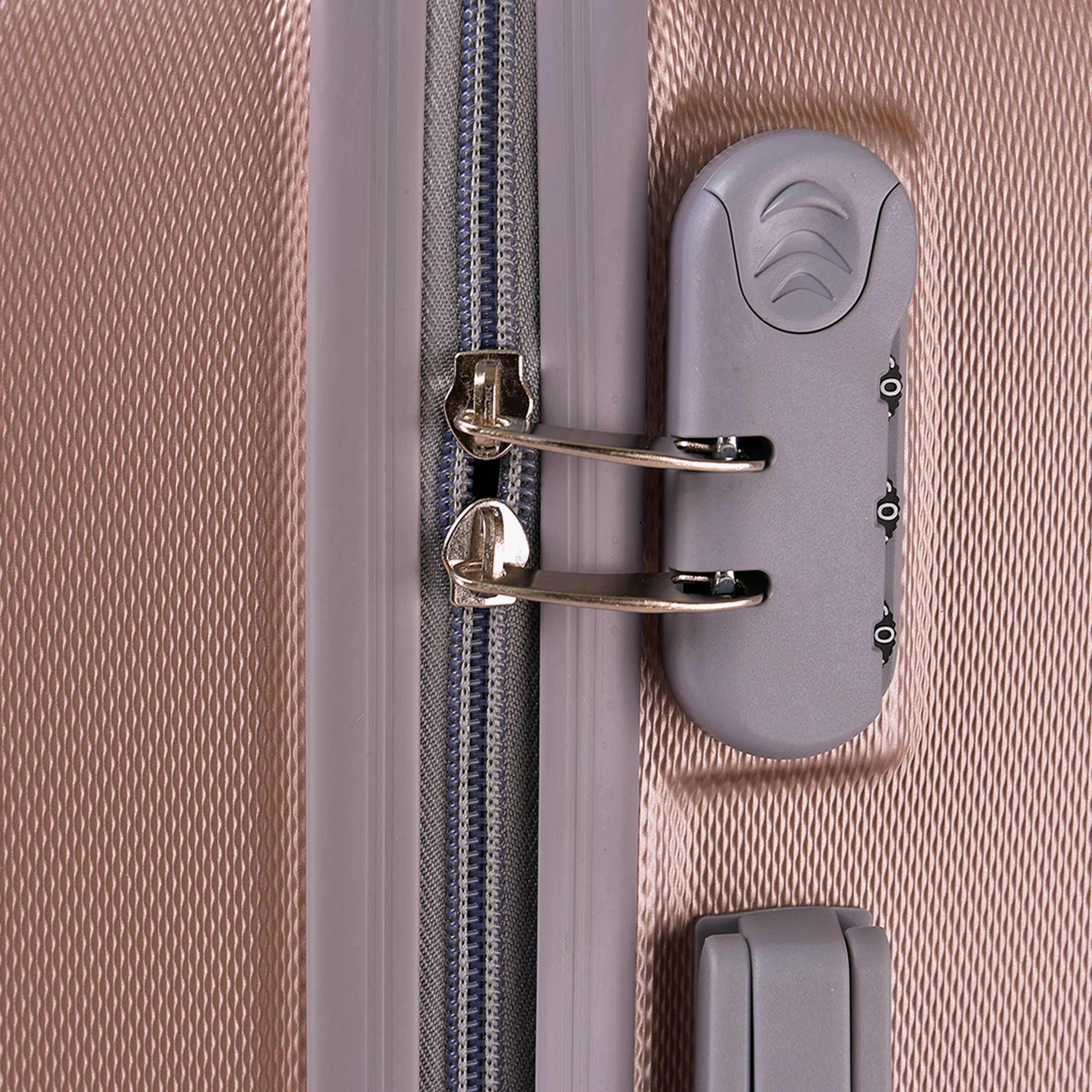 New Travel Set of 4 ABS Hard Sided 4-Wheeler Spinner Trolley Bag with Combination Lock-travel-luggagesandbags-luggage-image-8