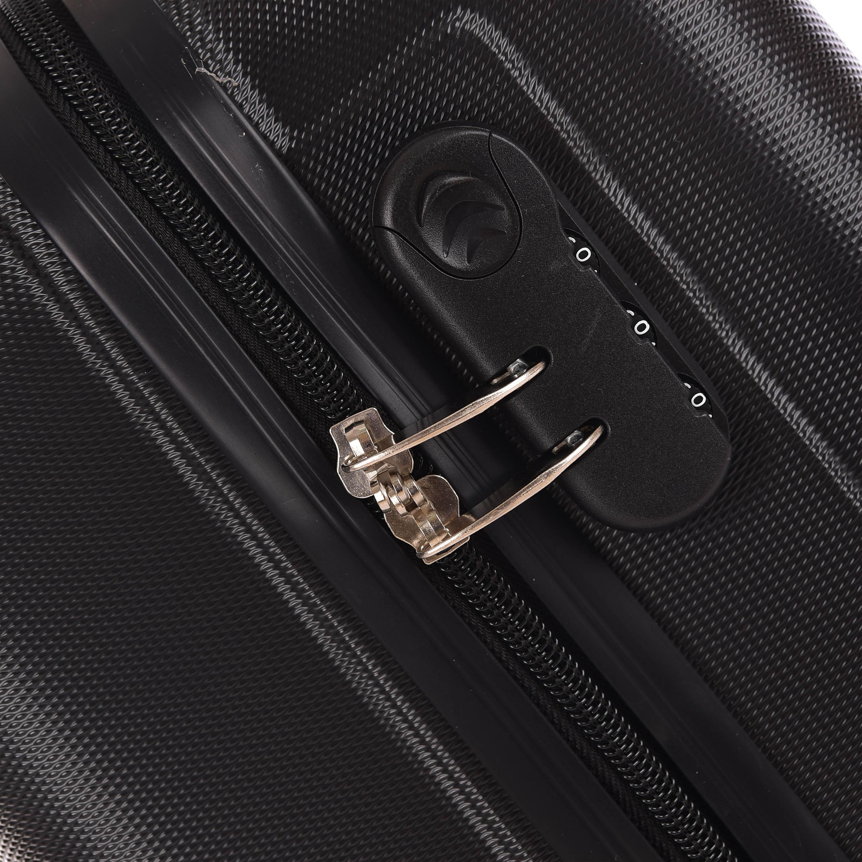 New Travel 55 CM Small Cabin ABS Hard Sided 4-Wheeler Spinner Trolley Bag with Combination Lock-travel-luggagesandbags-luggage-image-9