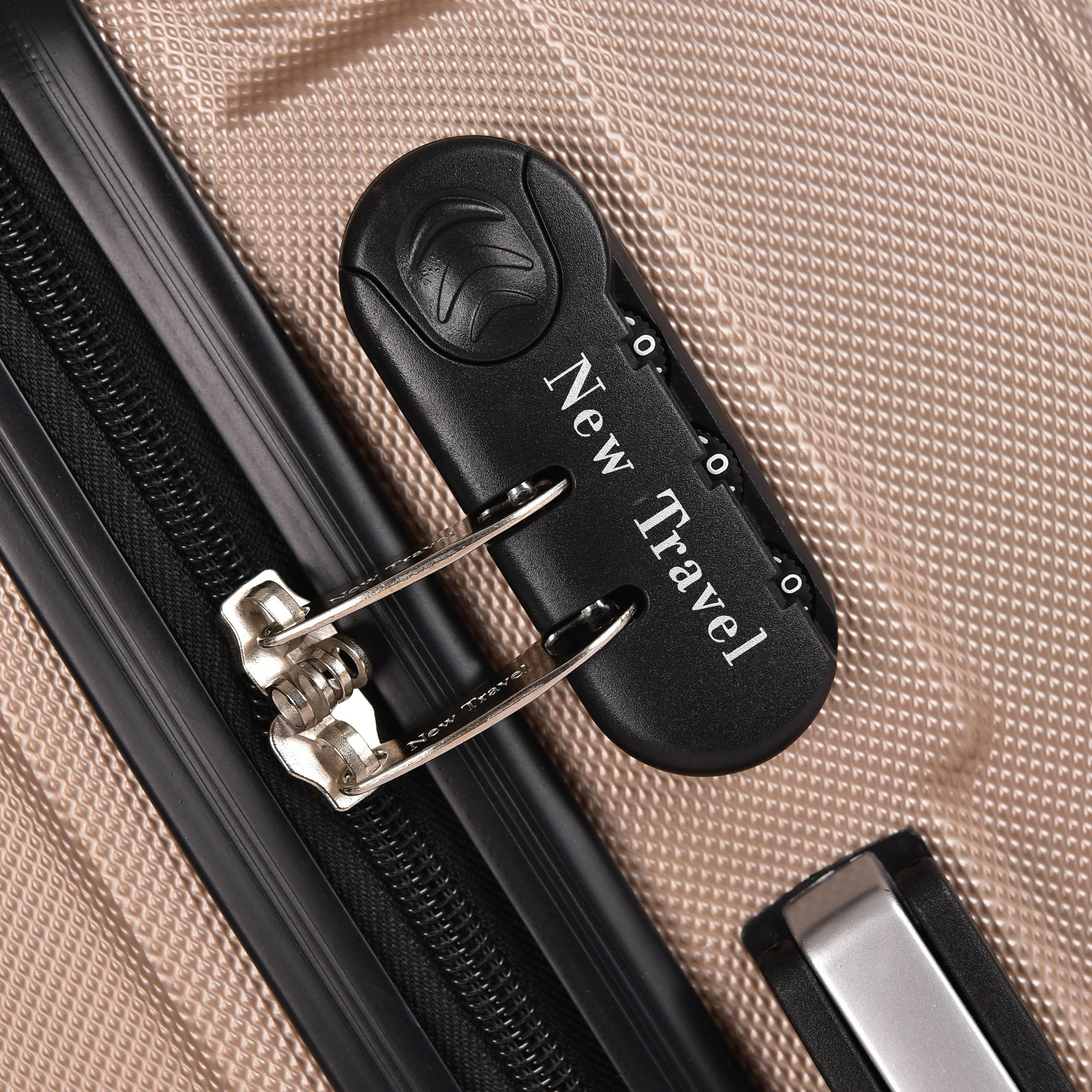 New Travel Set of 3 ABS Hard Sided 4-Wheeler Spinner Trolley Bag with Combination Lock-travel-luggagesandbags-luggage-image-8