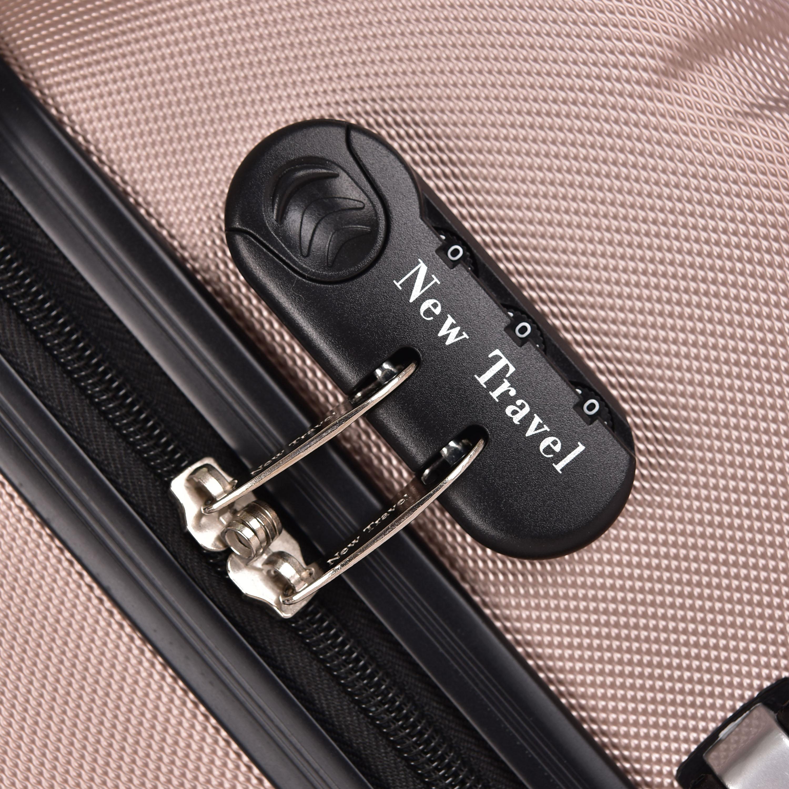 طقم 3 شنط سفر بأربع عجلات دوارة وجوانب صلبة من مادة ABS مزودة بقفل مركب-travel-luggagesandbags-luggage-image-8