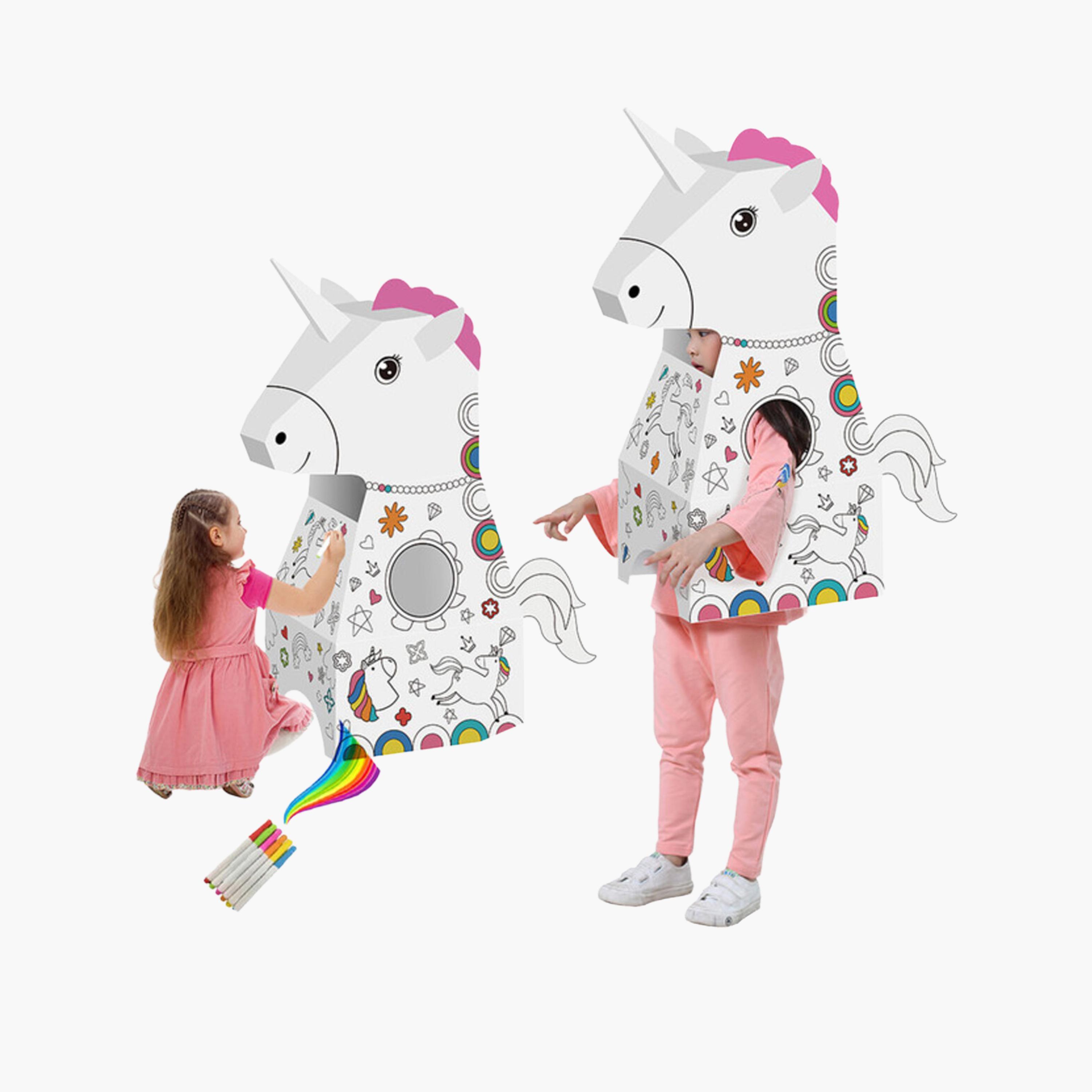Eazy Kids Doodle Art and Craft Colouring Wearable Unicorn
