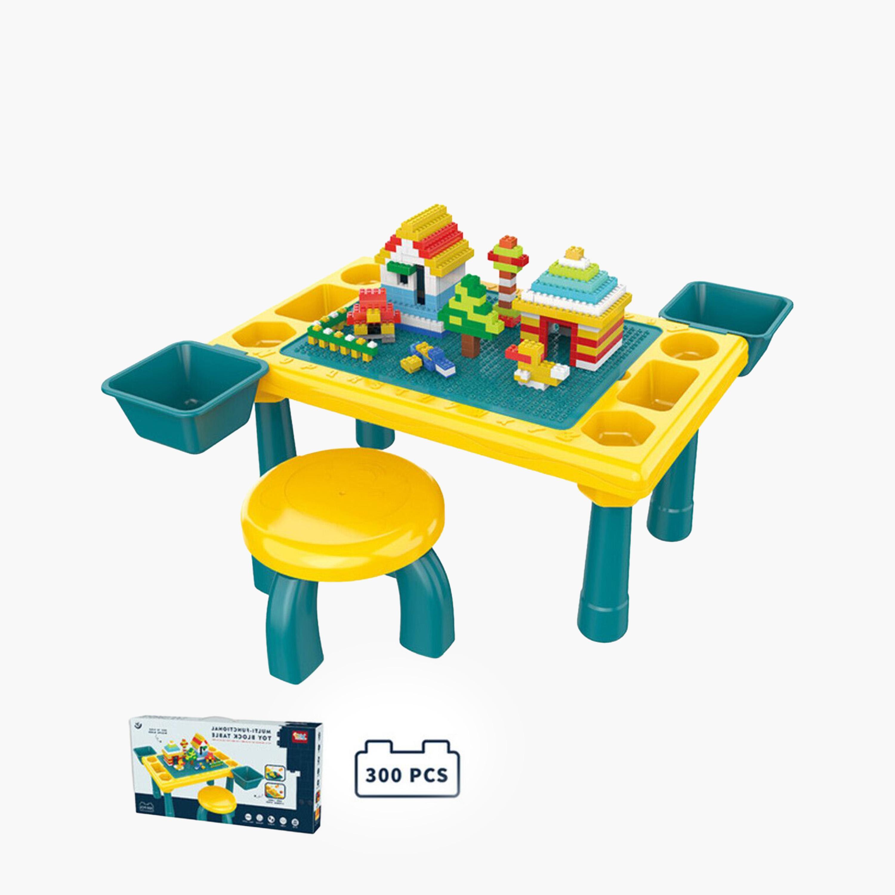 Little Story Blocks 4-in-1 Activity Table with Stool