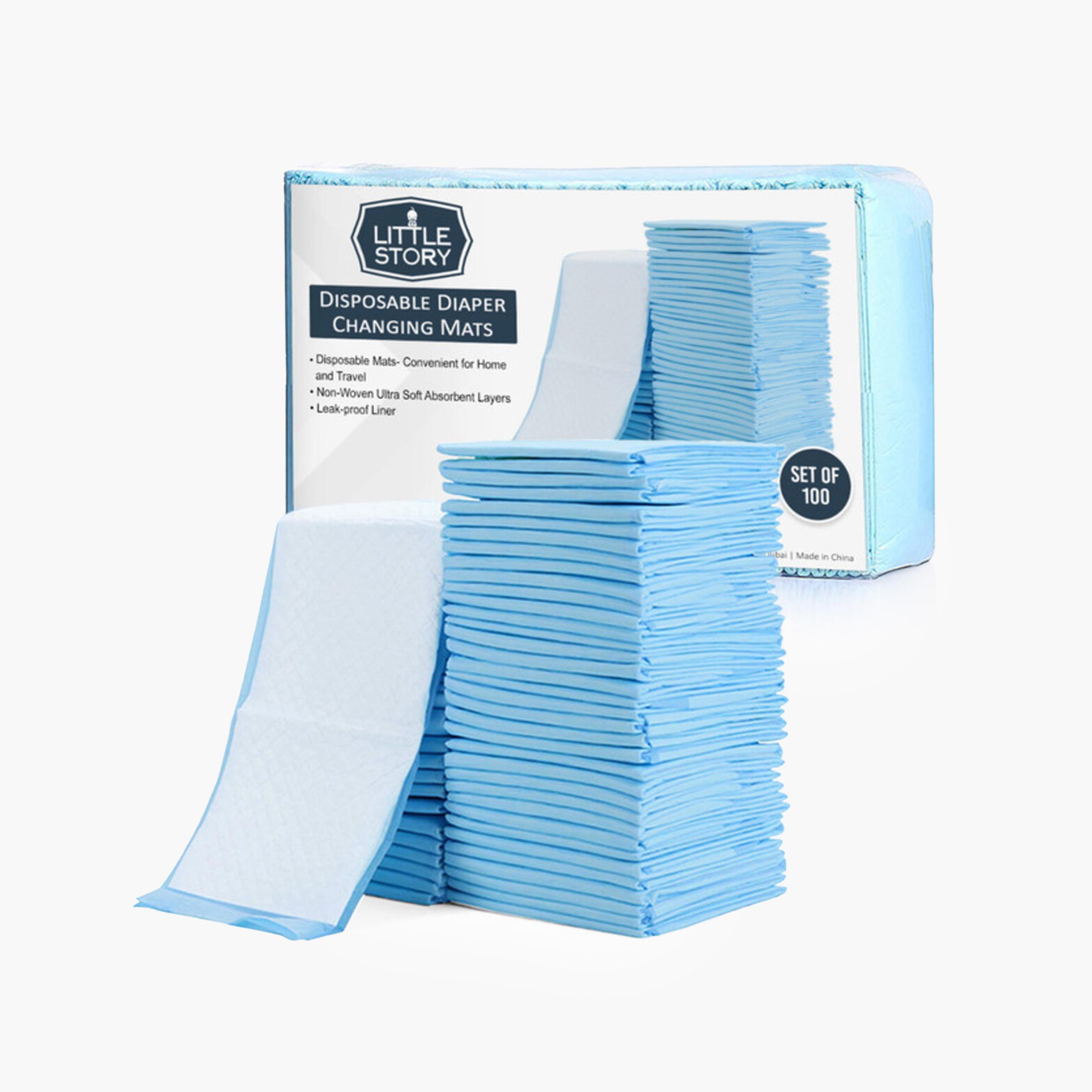 Little Story Disposable Diaper Changing Mat - Set of 100