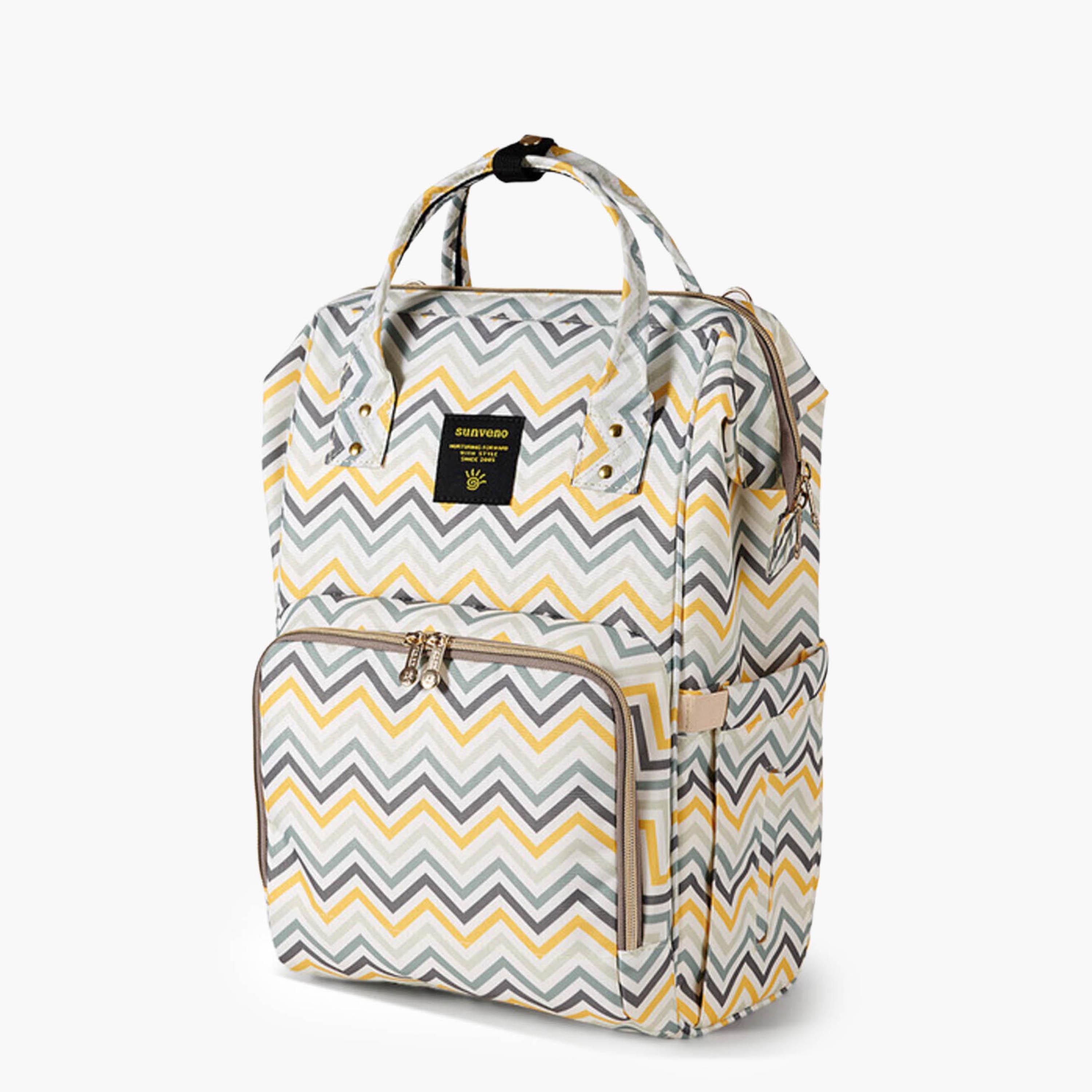 Sunveno Chevron Print Diaper Backpack