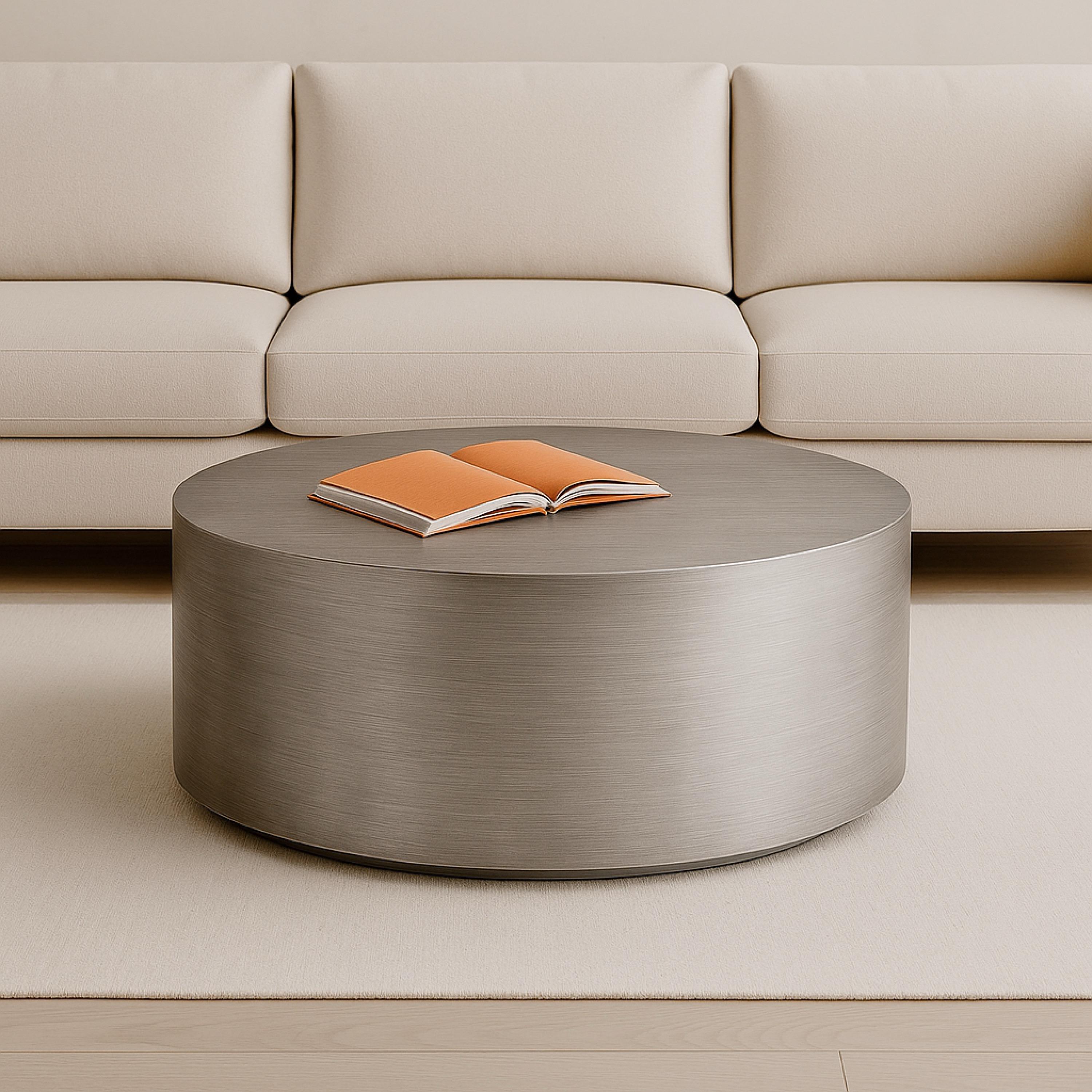 Studio Obliq Metal Top Coffee Table