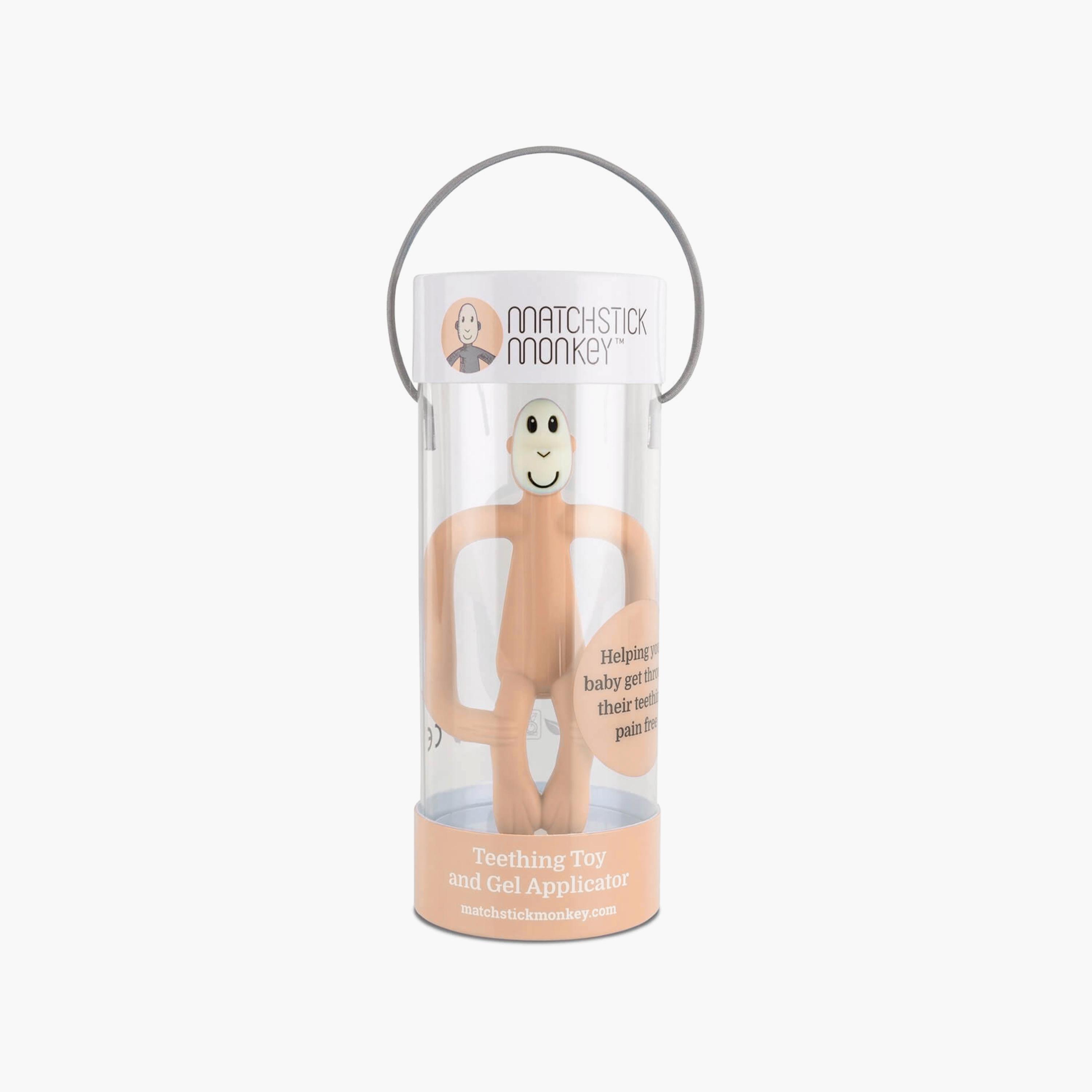 Matchstick Monkey Original BPA-Free Silicone Teether - 3 Months+-baby-feeding-teethers-image-4