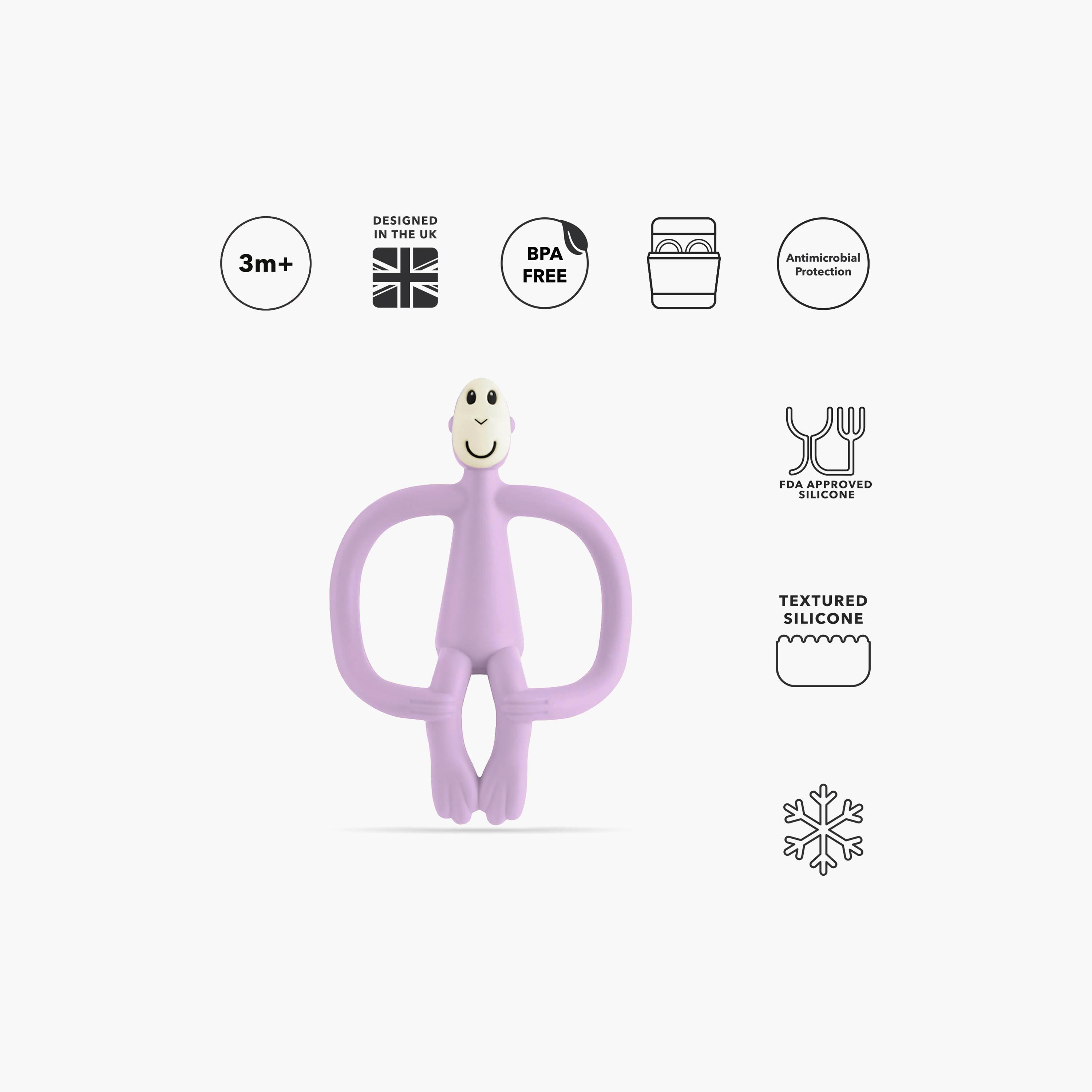 Matchstick Monkey Original BPA-Free Silicone Teether - 3 Months+-baby-feeding-teethers-image-2