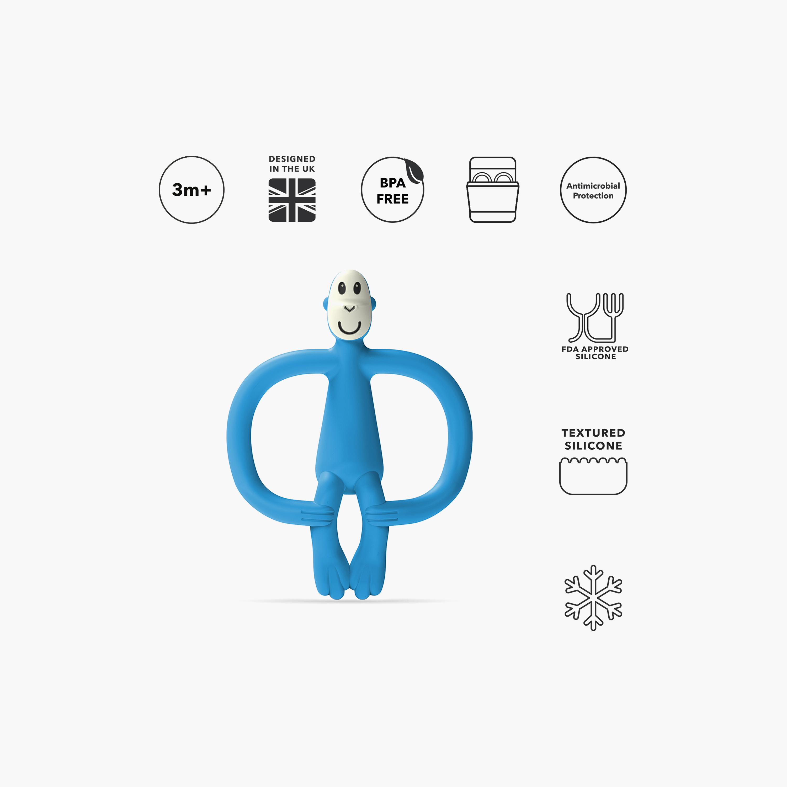 Matchstick Monkey Original BPA-Free Silicone Teether - 3 Months+-baby-feeding-teethers-image-2