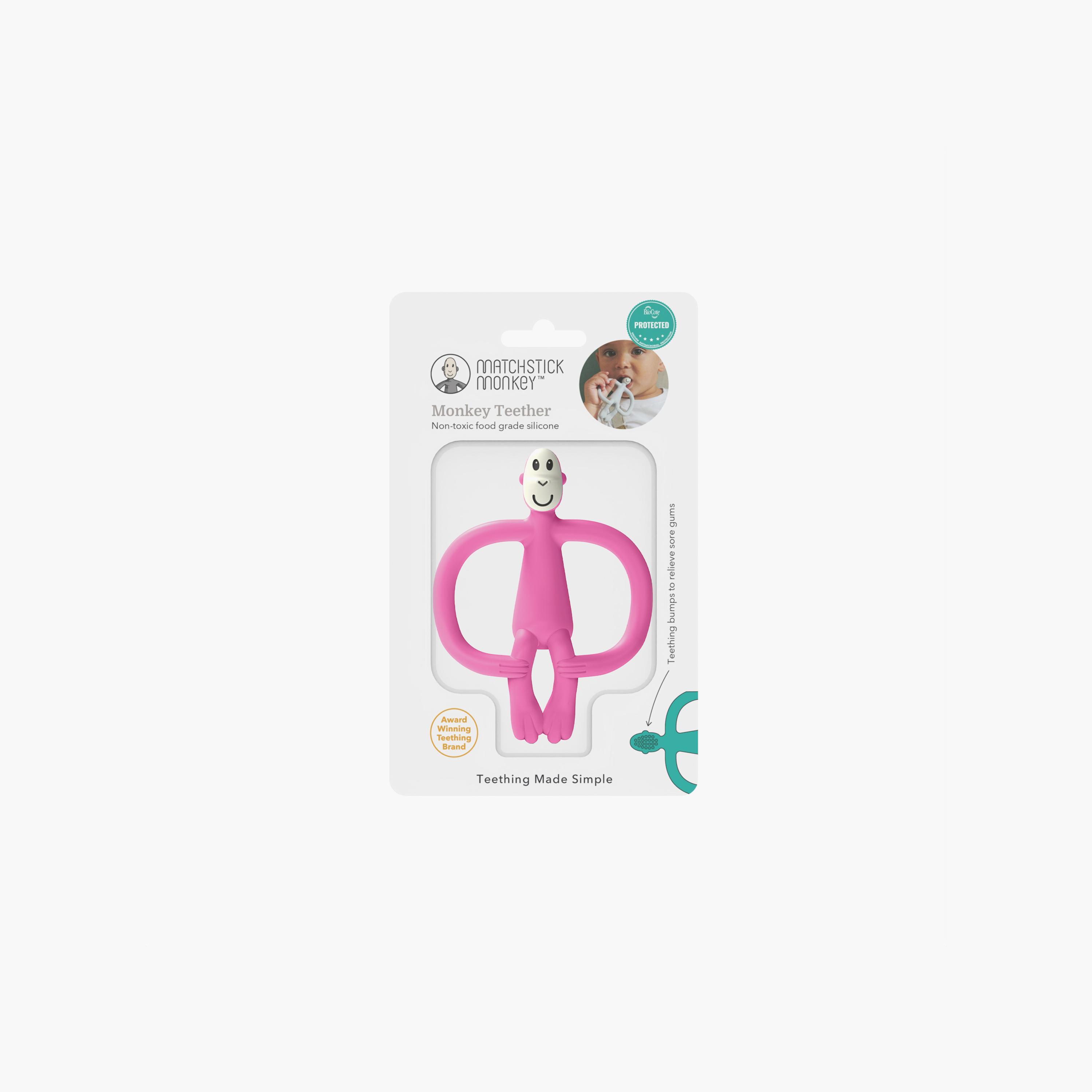 Matchstick Monkey Original BPA-Free Silicone Teether - 3 Months+-baby-feeding-teethers-image-10